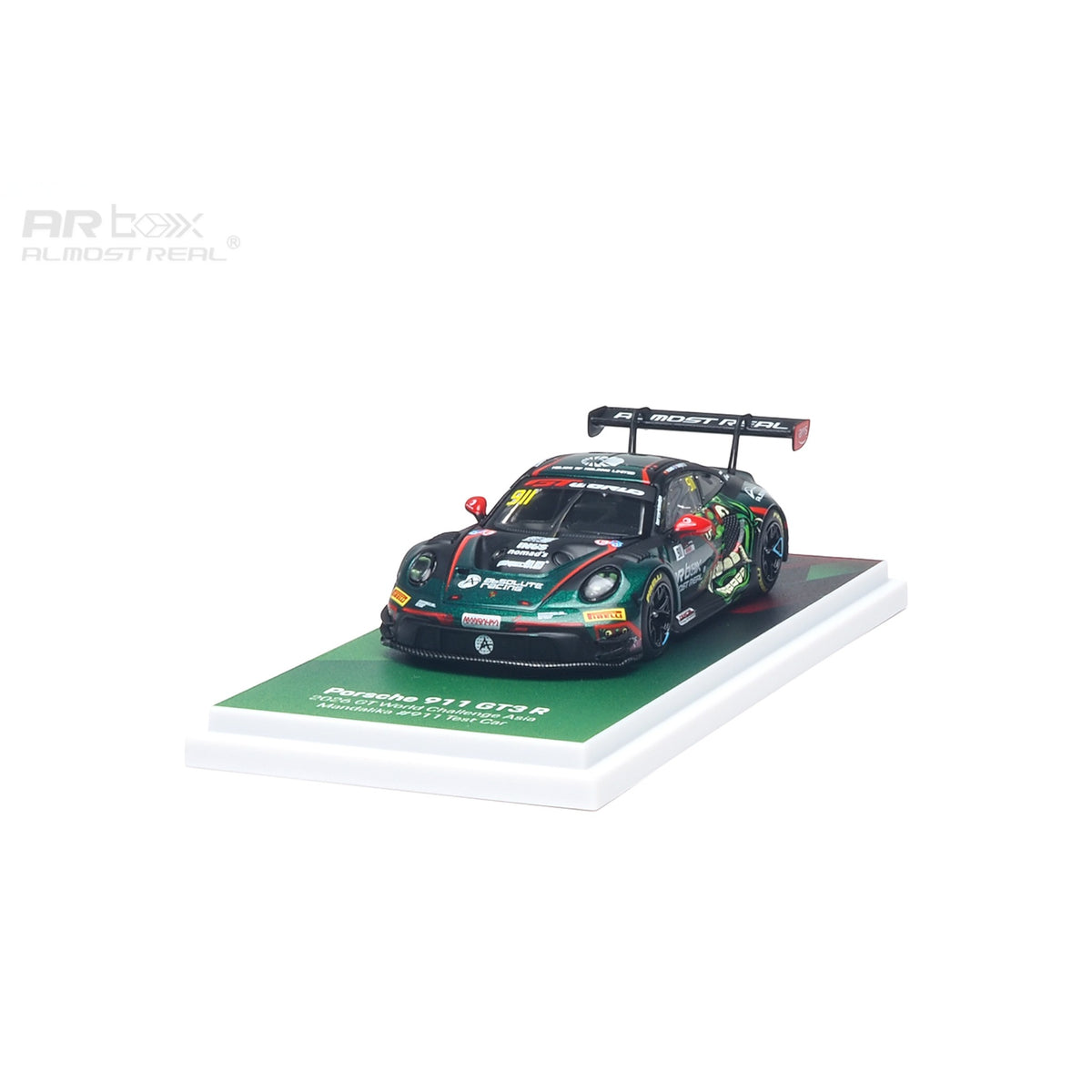 ARBOX Almost Real - Pre-Order - Porsche 911 GT3 R 2026 GT World Challenge Asia Mandalika #911 Test Car - 640006011