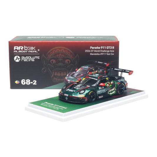 ARBOX Almost Real - Pre-Order - Porsche 911 GT3 R 2026 GT World Challenge Asia Mandalika #911 Test Car - 640006011