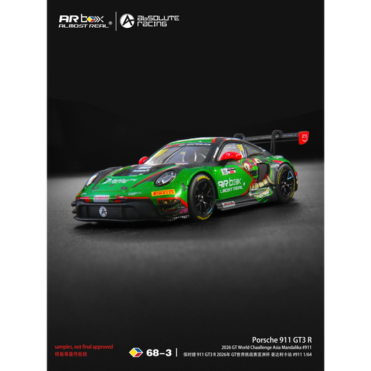 ARBox Almost Real - Pre-Order - Porsche 911 GT3 R 2026 GT World Challenge Asia Mandalika #911 - 640006021