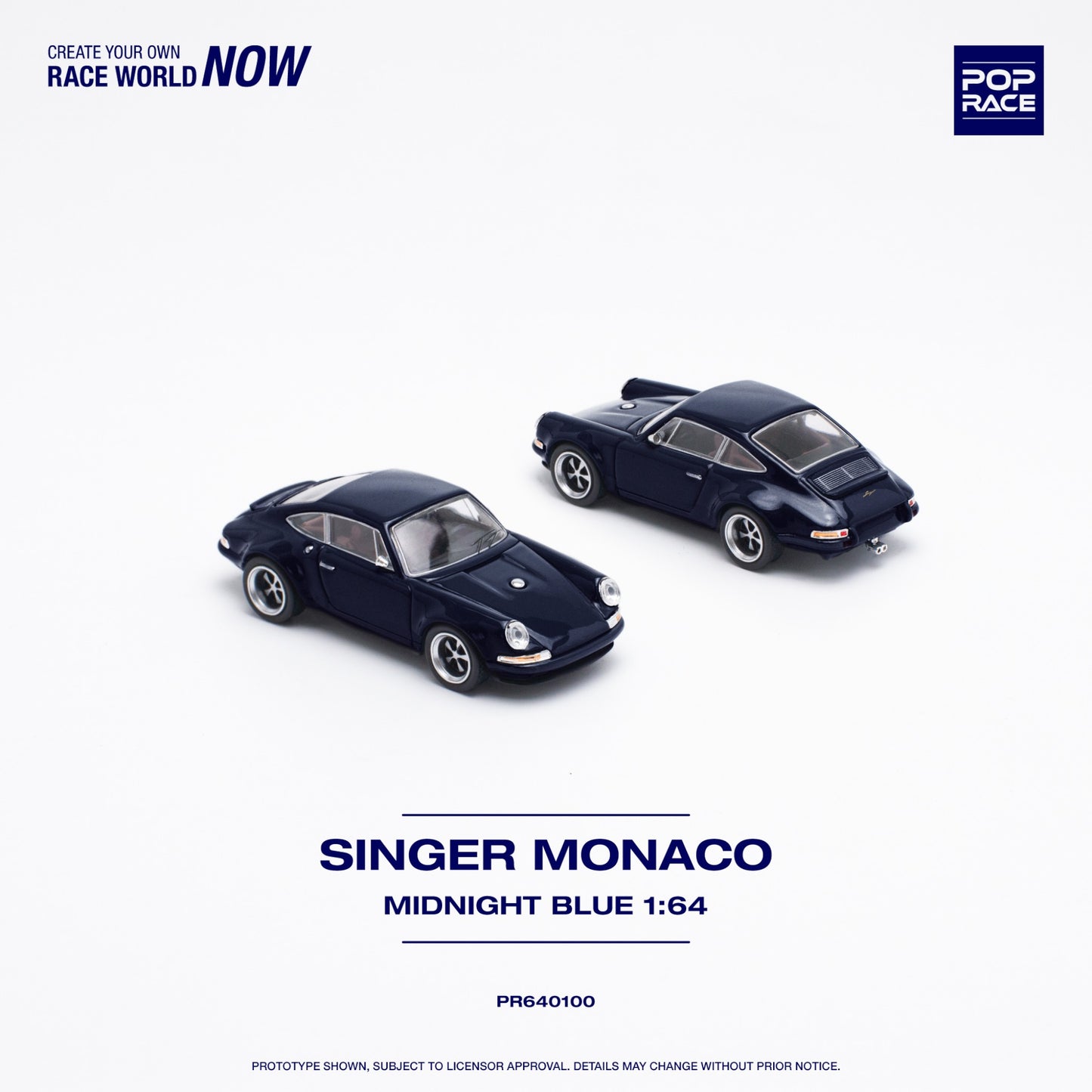 Pop Race - Singer Porsche, monaco midnight blue - PR640100 - 1:64