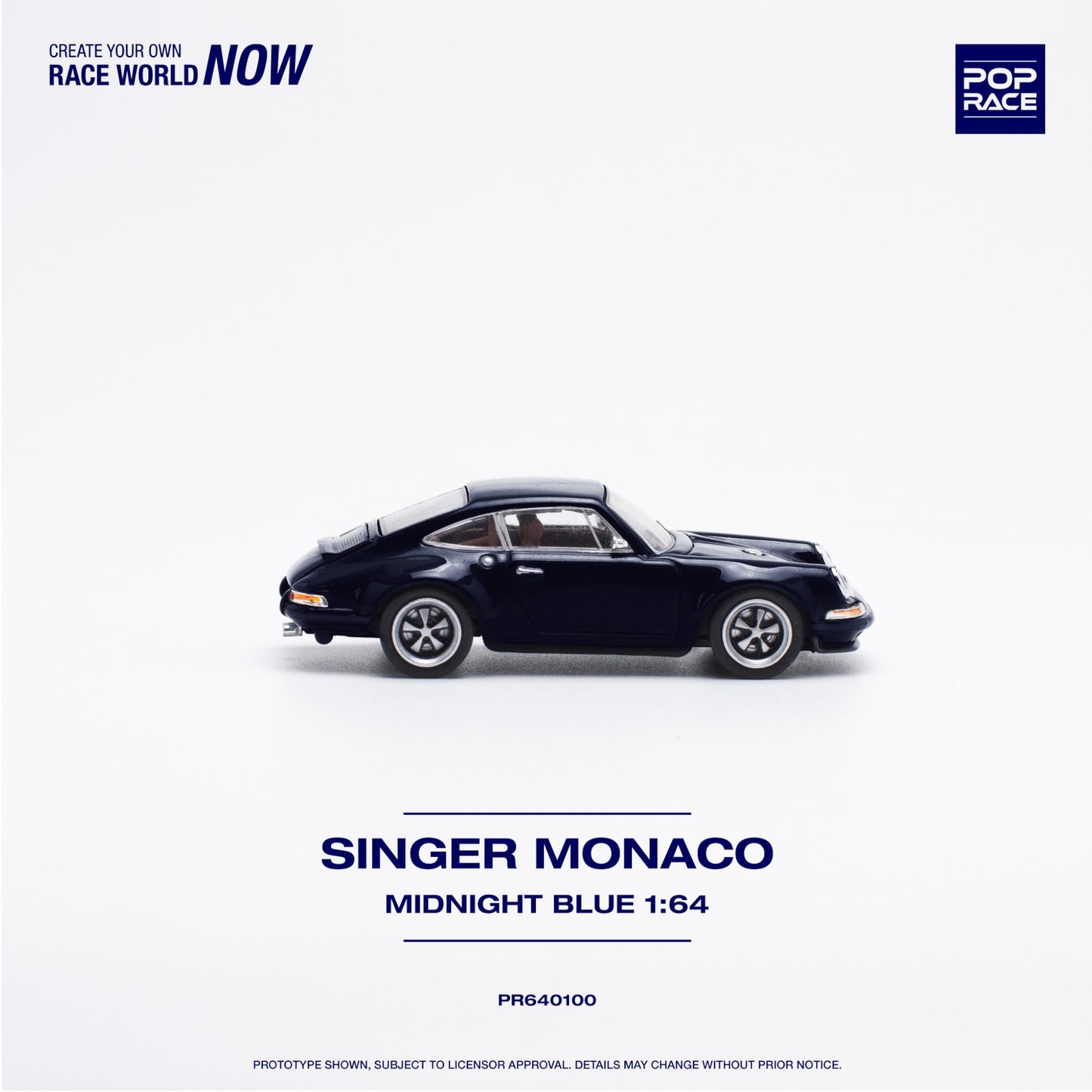 Pop Race - Singer Porsche, monaco midnight blue - PR640100 - 1:64