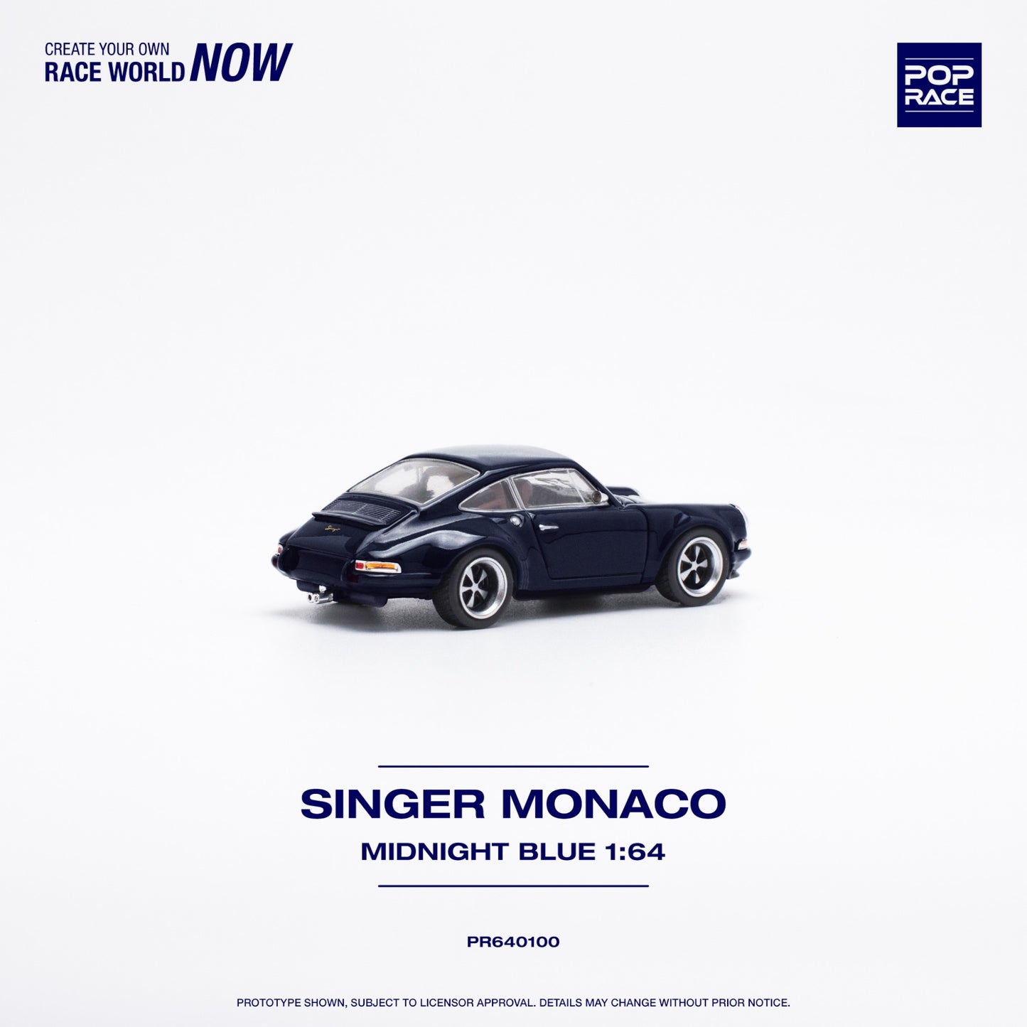 Pop Race - Singer Porsche, monaco midnight blue - PR640100 - 1:64