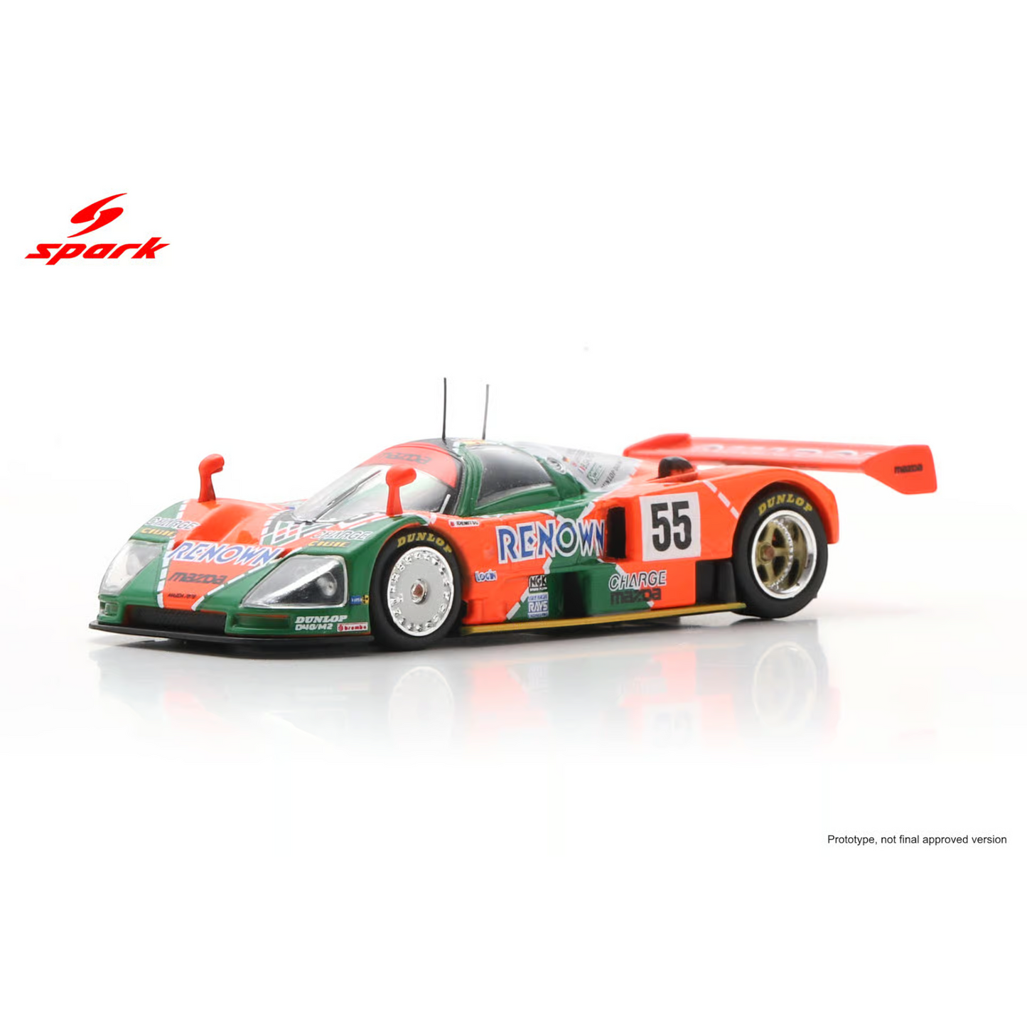 Spark 1:64 - Pre-Order - Mazda 787 B No.55 Winner 24H Le Mans 1991 V. Weidler - J. Herbert - B. Gachot - 64LM91
