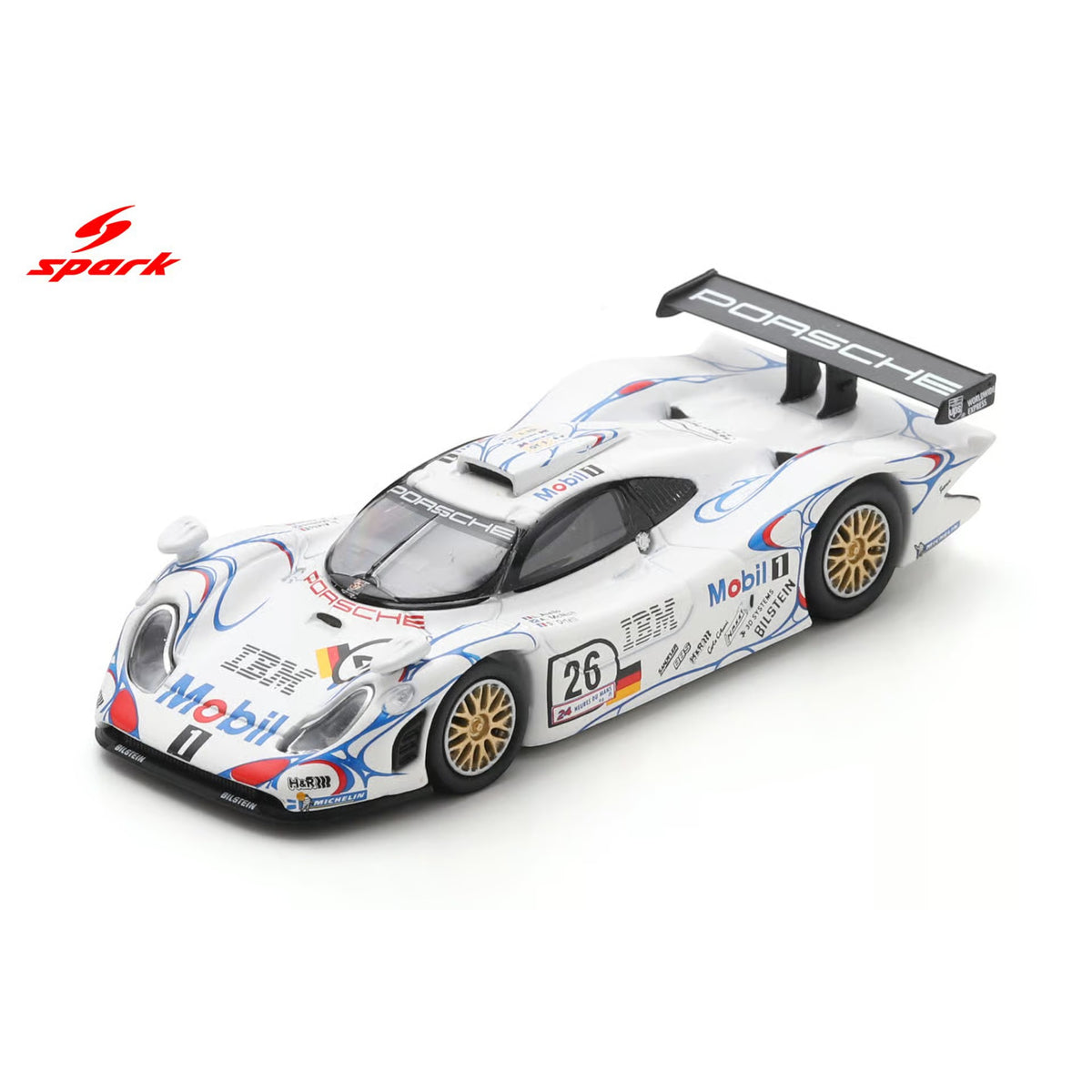 Spark 1:64 - Pre-Order - 64LM98 : Porsche 911 GT1 No.26 Winner Le Mans 24H 1998 A. McNish - L. Aïello - S. Ortelli