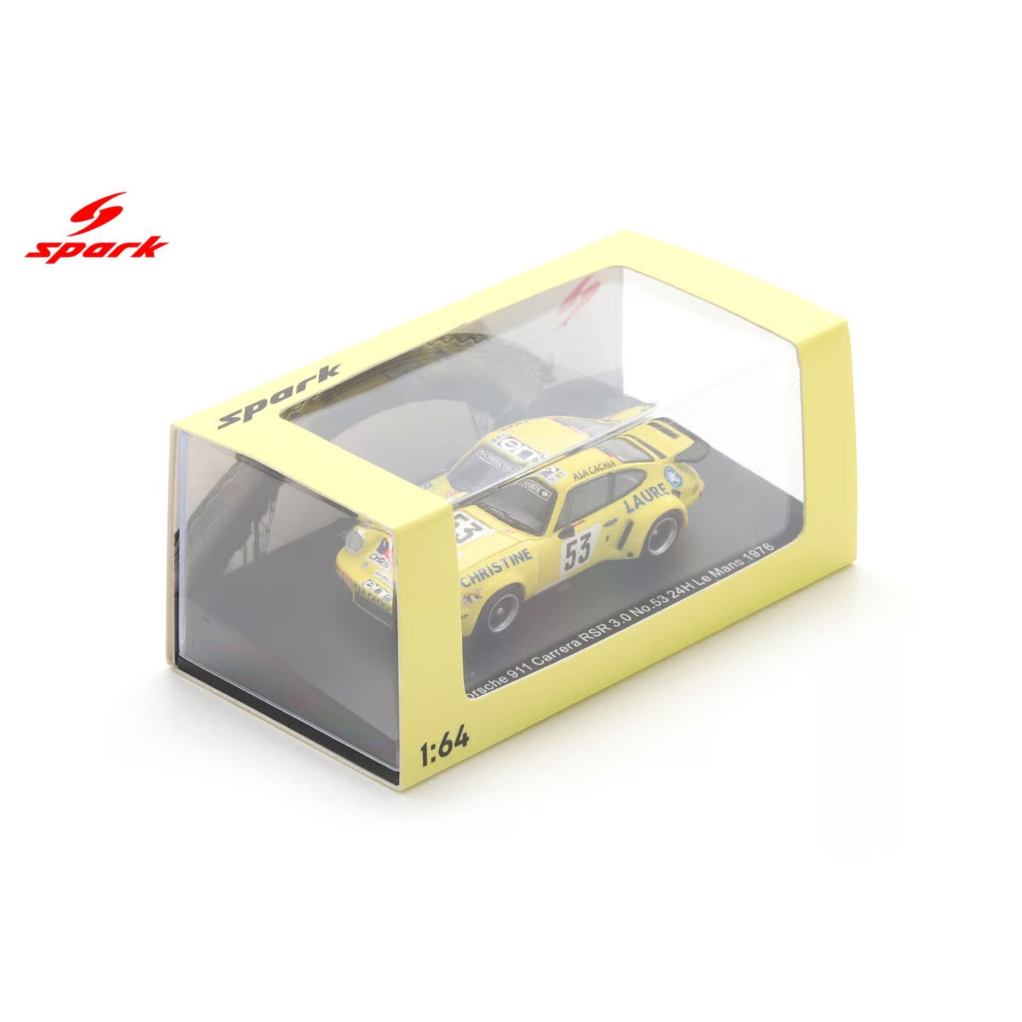 Spark 1:64 - Pre-Order - Porsche 911 Carrera RSR No.53 Le Mans 24H 1976 T. Sabine - P. Dagoreau - J-C. Andruet - 64S024
