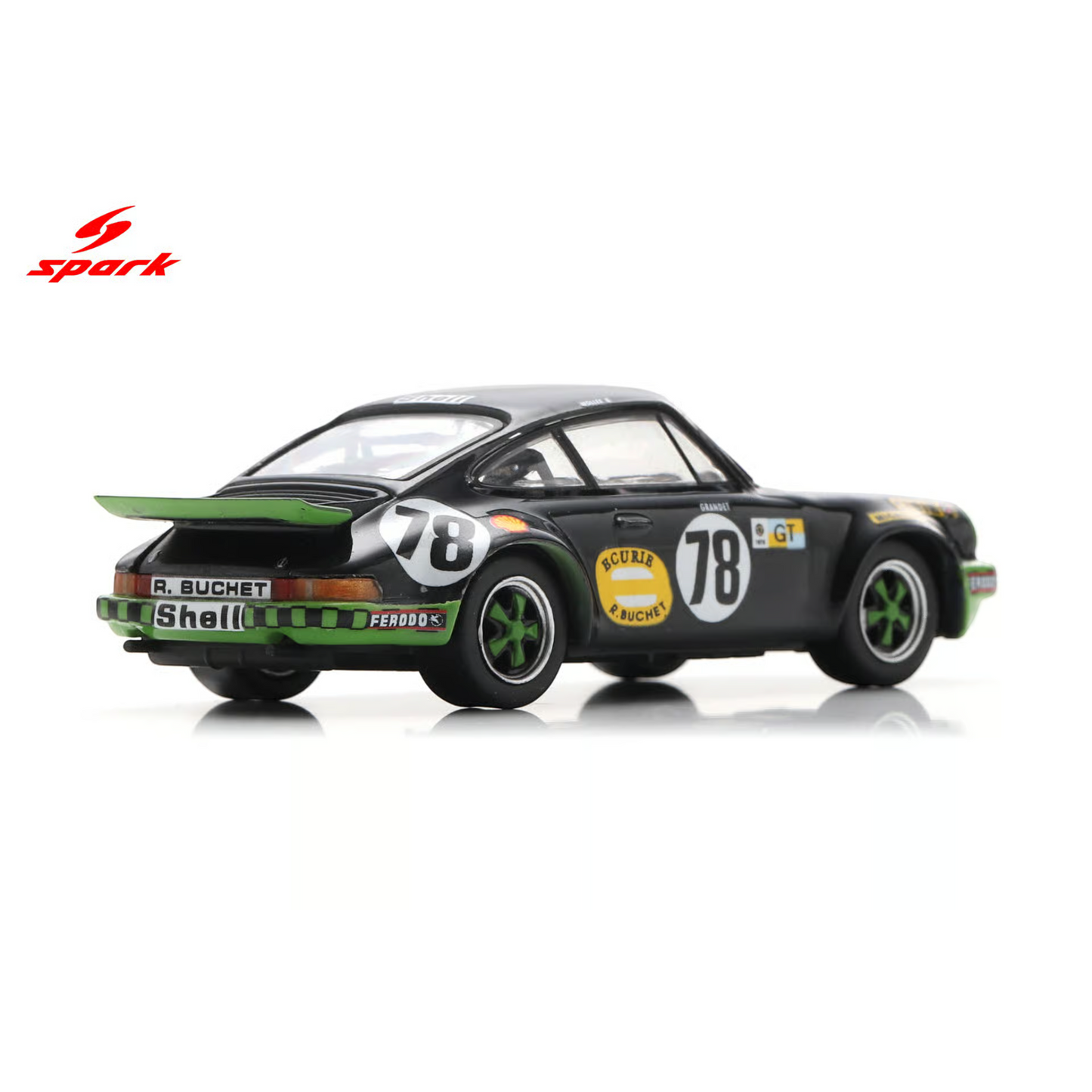 Spark 1:64 - Pre-Order - Porsche 911 Carrera RS No.78 Le Mans 24H 1975 B. Wollek - C. Grandet - 64S026
