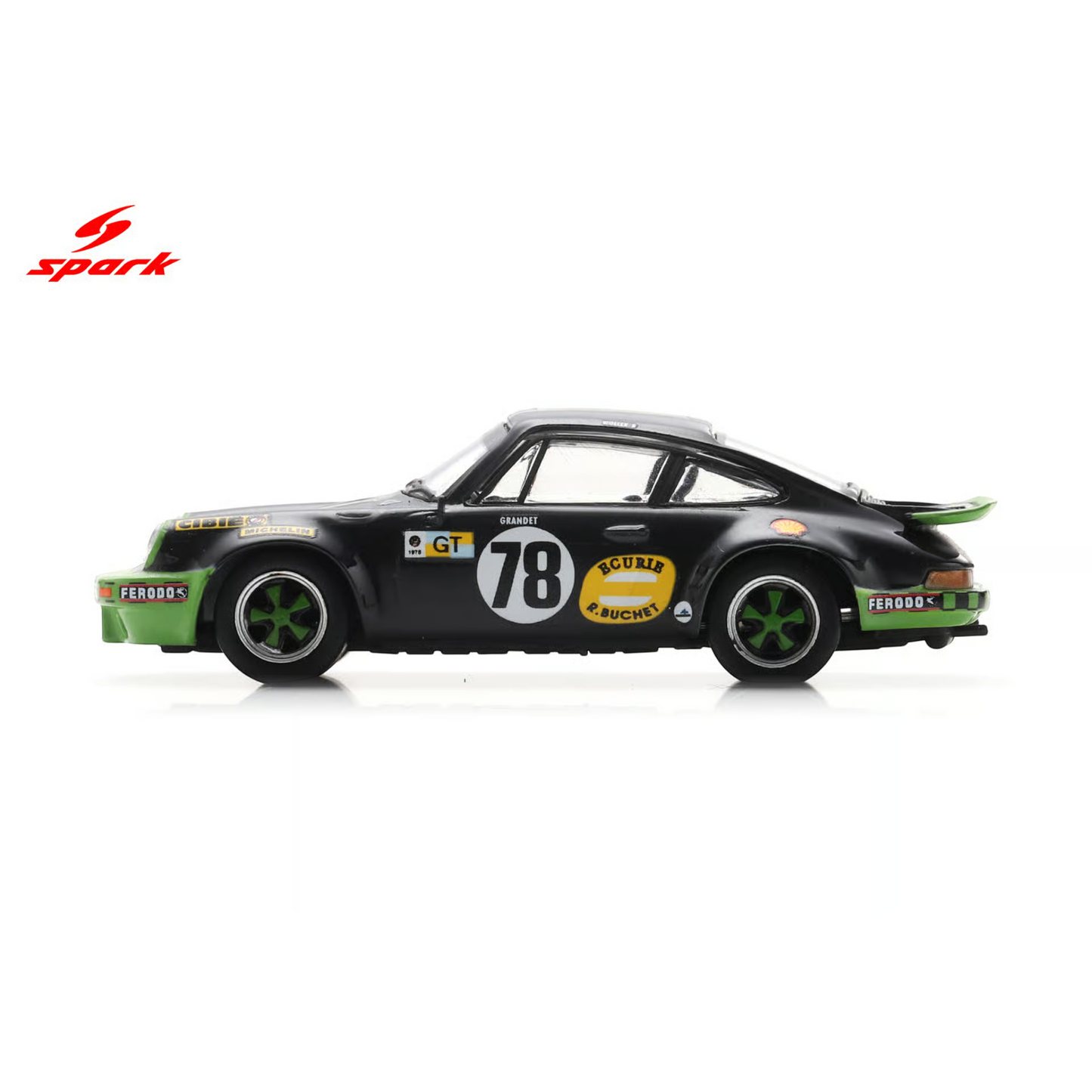 Spark 1:64 - Pre-Order - Porsche 911 Carrera RS No.78 Le Mans 24H 1975 B. Wollek - C. Grandet - 64S026