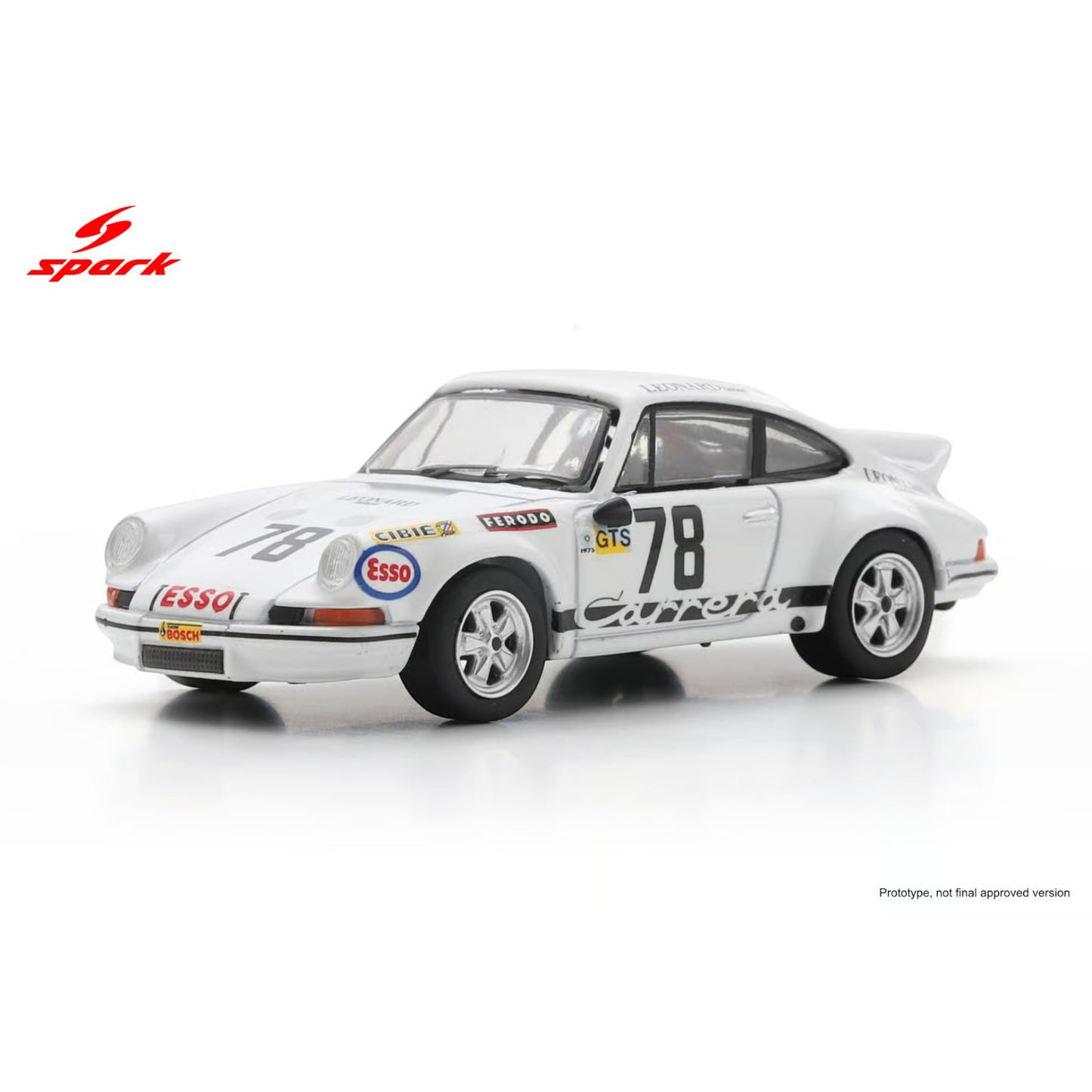 Spark 1:64 - Pre-Order - Porsche 911 Carrera RSR 2.8 No.78 Le Mans 1973 H. Bayard - R. Ligonnet - 64S033