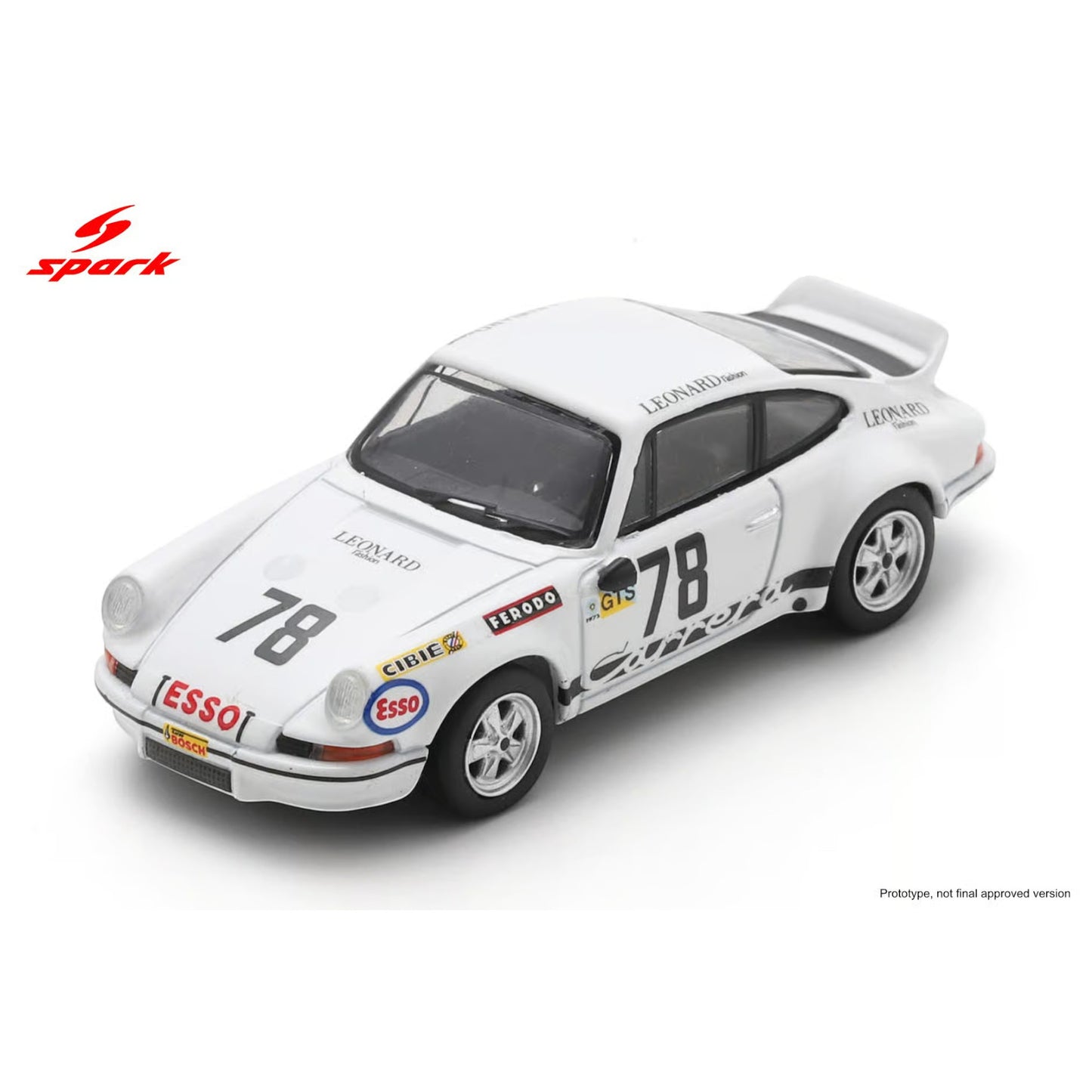 Spark 1:64 - Pre-Order - Porsche 911 Carrera RSR 2.8 No.78 Le Mans 1973 H. Bayard - R. Ligonnet - 64S033