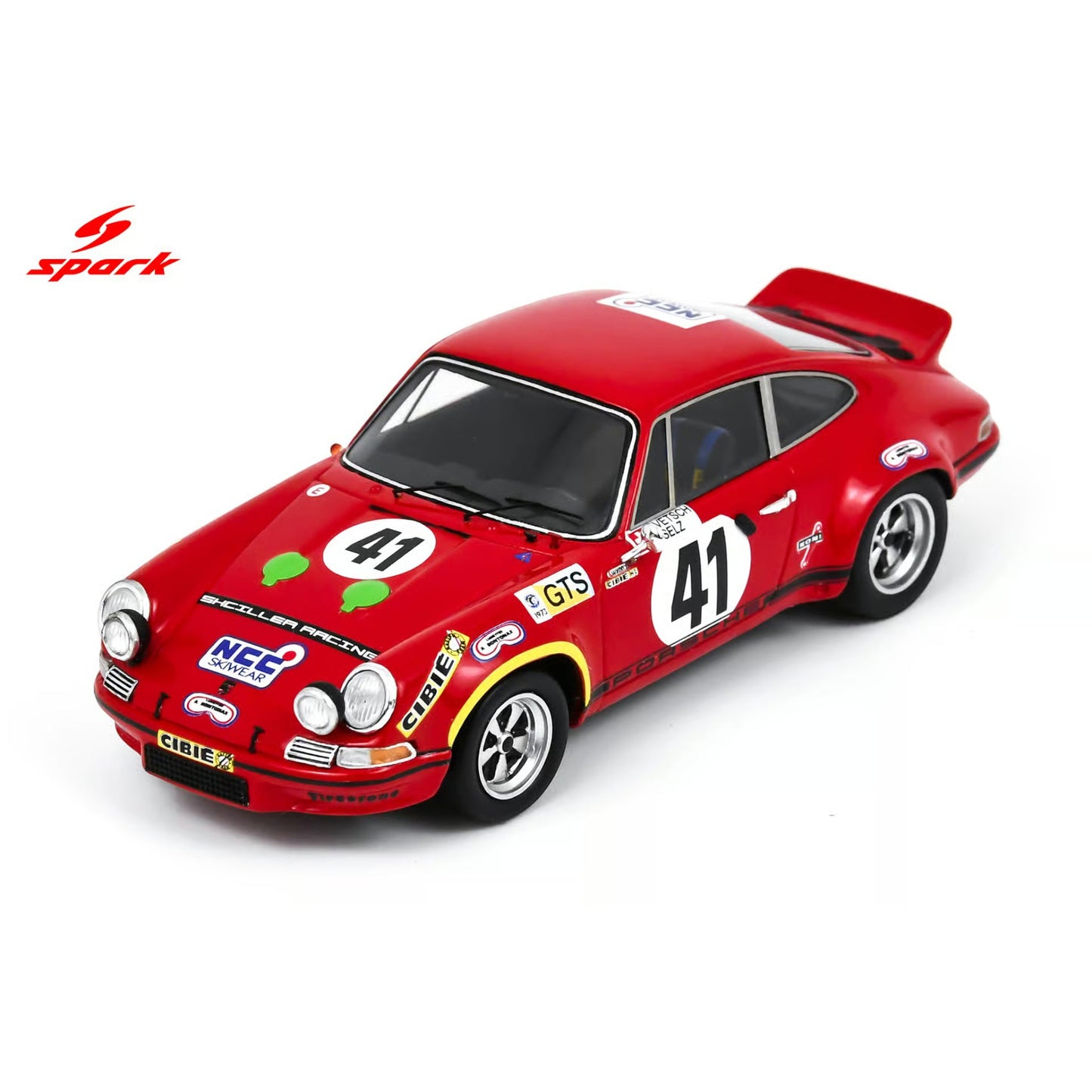 Spark 1:64 - Pre-Order - Porsche Carrera RSR 2.8 No.41 16th 24H Le Mans 1973 F. Vetsch - J. Selz - 64S054