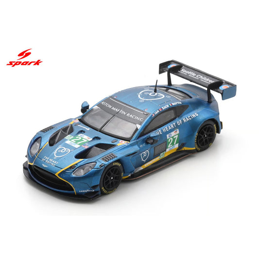 Spark 1:64 - Pre-Order - Aston Martin Vantage AMR LMGT3 No.27 HEART OF RACING TEAM Le Mans 24H 2025 I. James - M. Drudi - Z. Robichon - 64S072