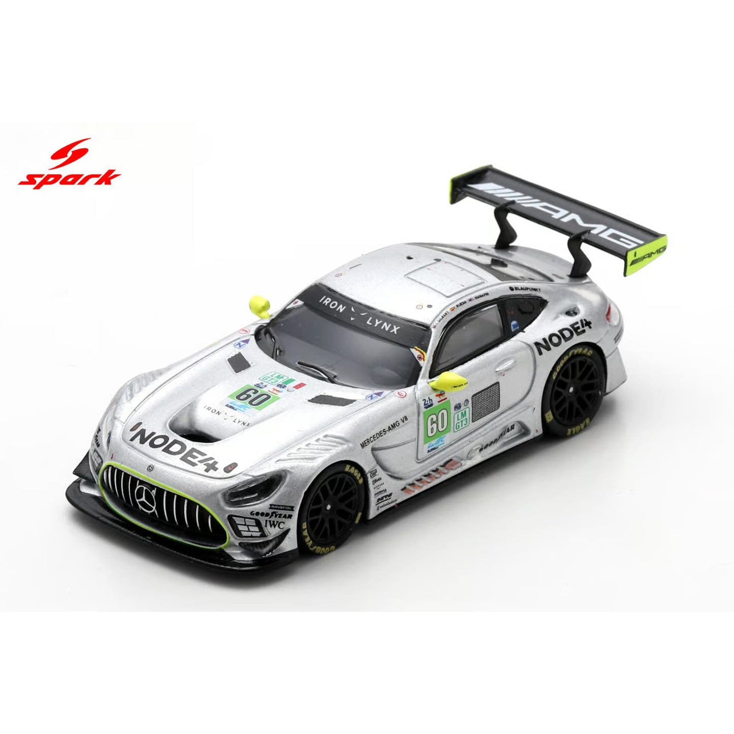 Spark 1:64 - Pre-Order - Mercedes-AMG LMGT3 No.60 IRON LYNX Le Mans 24H 2025 A. Gilbert - L. Hanafin - F. Rueda - 64S073