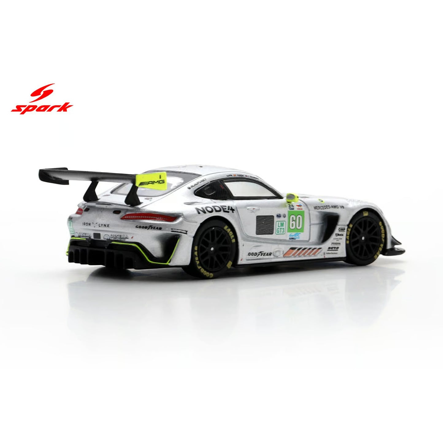 Spark 1:64 - Pre-Order - Mercedes-AMG LMGT3 No.60 IRON LYNX Le Mans 24H 2025 A. Gilbert - L. Hanafin - F. Rueda - 64S073