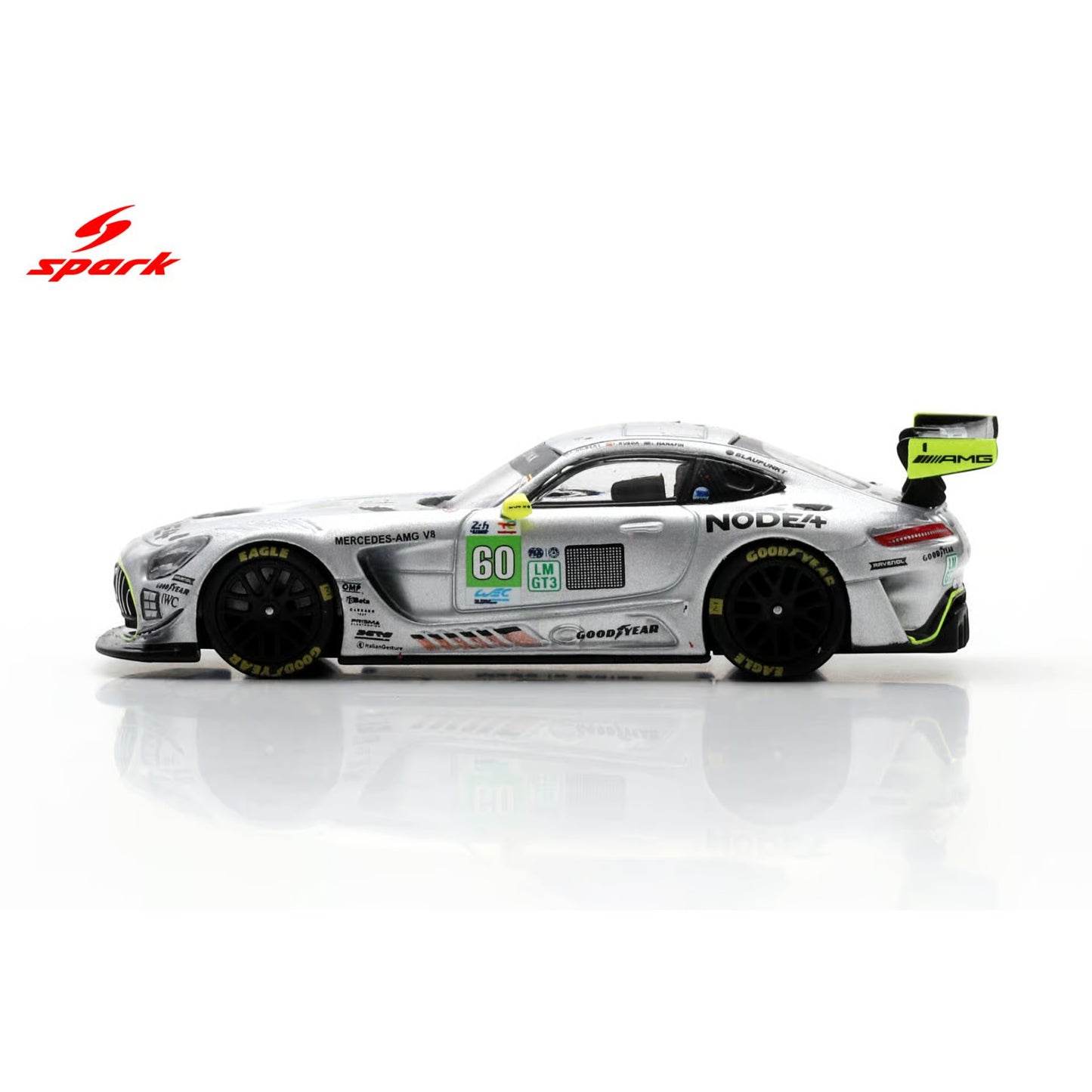 Spark 1:64 - Pre-Order - Mercedes-AMG LMGT3 No.60 IRON LYNX Le Mans 24H 2025 A. Gilbert - L. Hanafin - F. Rueda - 64S073