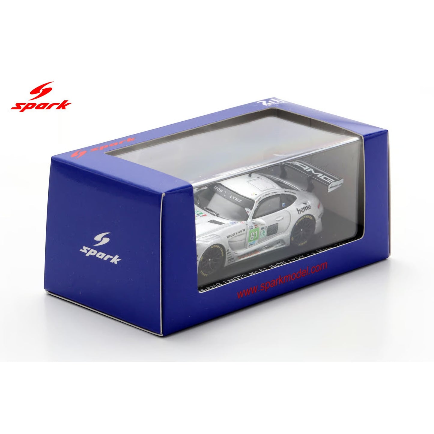 Spark 1:64 - Pre-Order - Mercedes-AMG LMGT3 No.61 IRON LYNX Le Mans 24H 2025 M. Berry -  L. Hodenius - M. Martin - 64S074