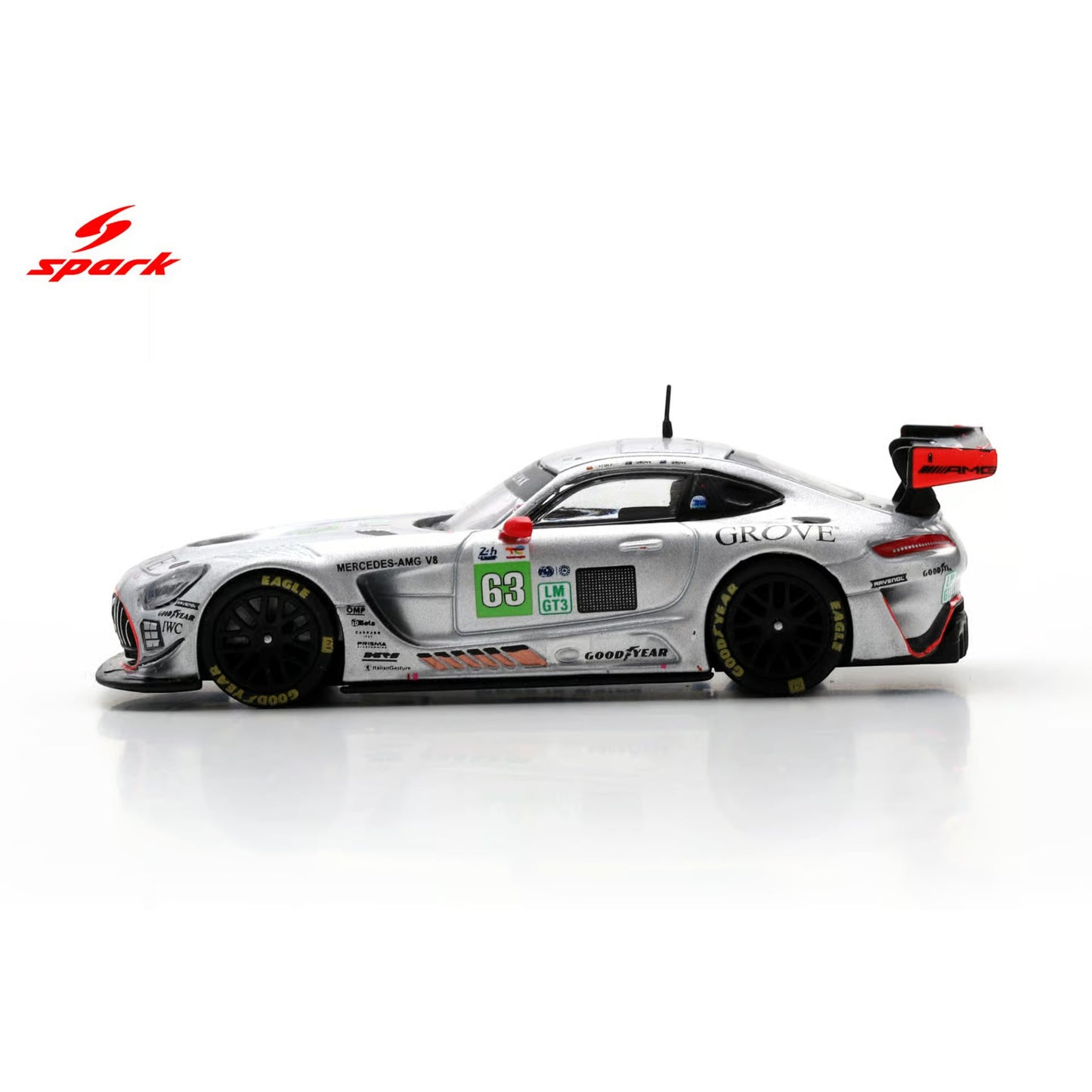 Spark 1:64 - Pre-Order - Mercedes-AMG LMGT3 No.63 IRON LYNX Le Mans 24H 2025 S. Grove - B. Grove - L. Stolz - 64S075