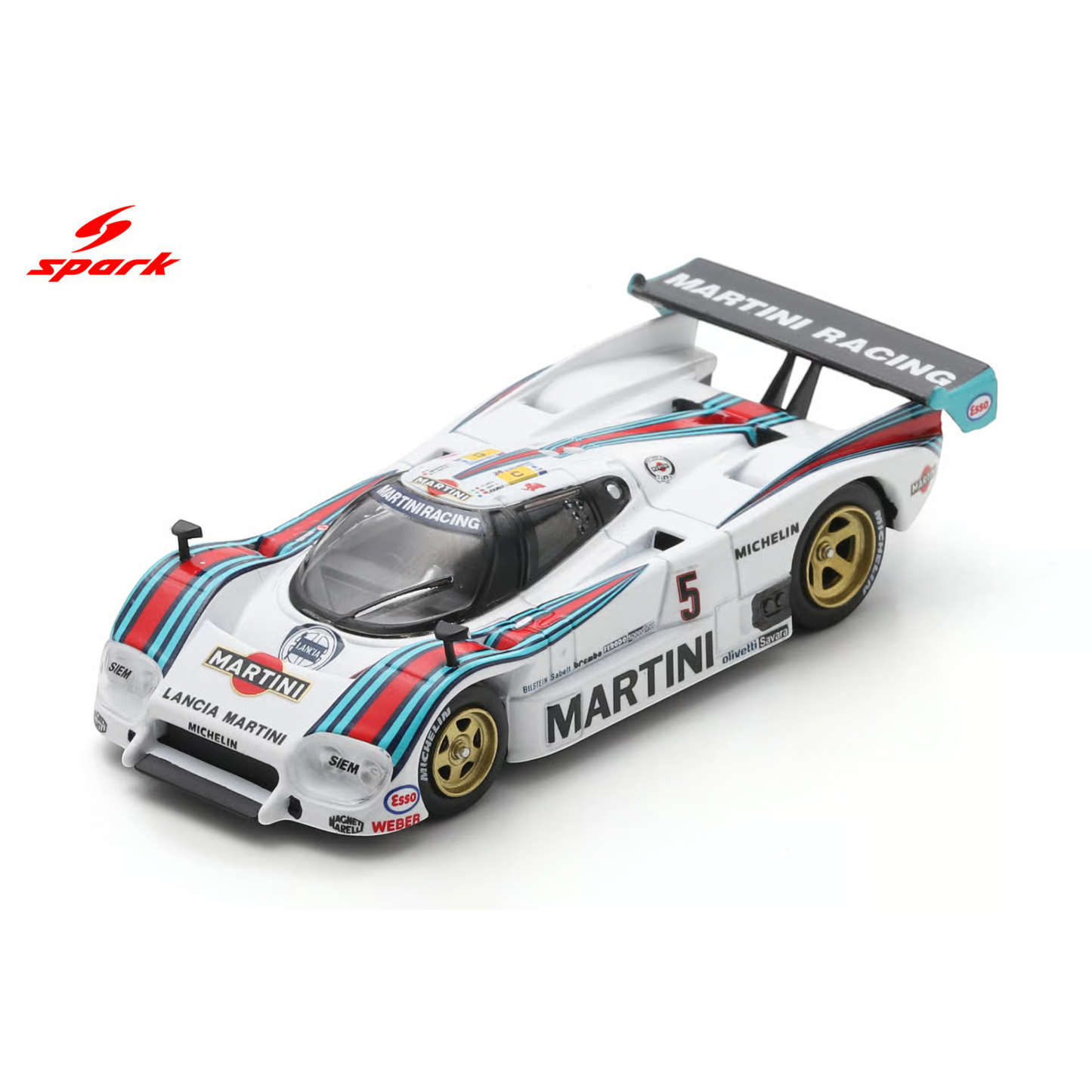Spark 1:64 - Pre-Order - Lancia LC2 No.5 7th Le Mans 24H 1985 H. Pescarolo - M. Baldi - 64S151