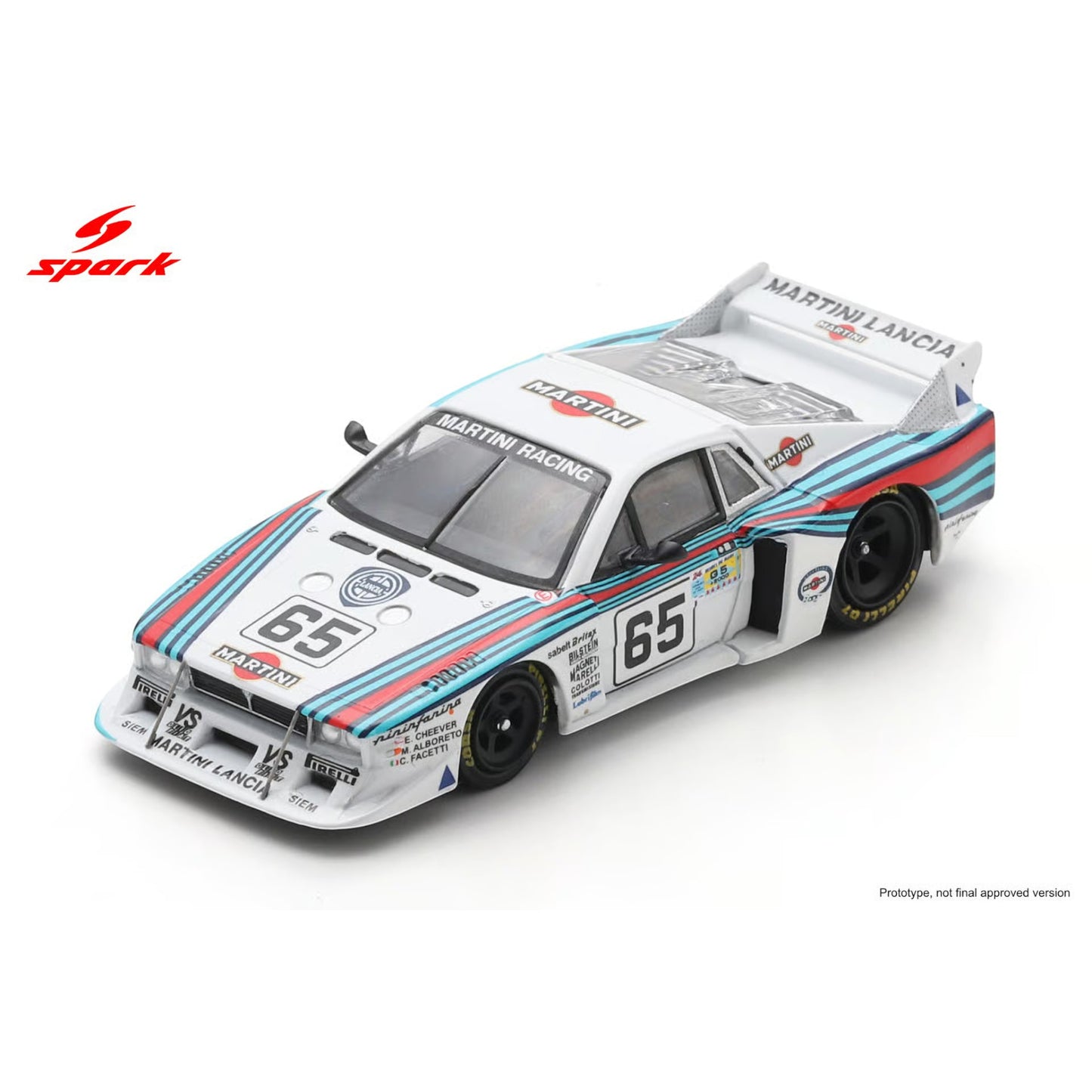 Spark 1:64 - Pre-Order - Lancia Beta Montecarlo Turbo No.65 Le Mans 24H 1981 E. Cheever - M. Alboreto - C. Facetti - 64S154