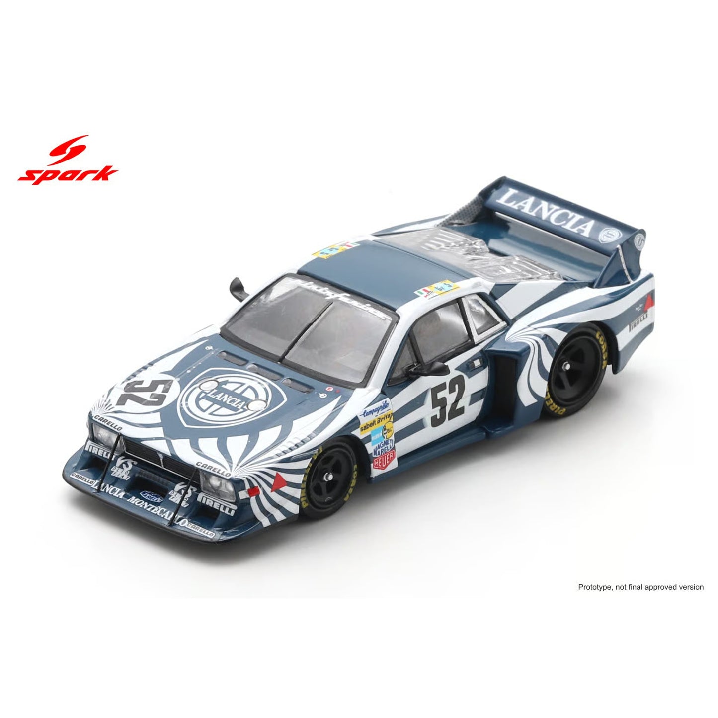 Spark 1:64 - Pre-Order - Lancia Beta Montecarlo Turbo No.52 Le Mans 24H 1980 G. Brancatelli - P.Ghinzani - M. Alen - 64S156