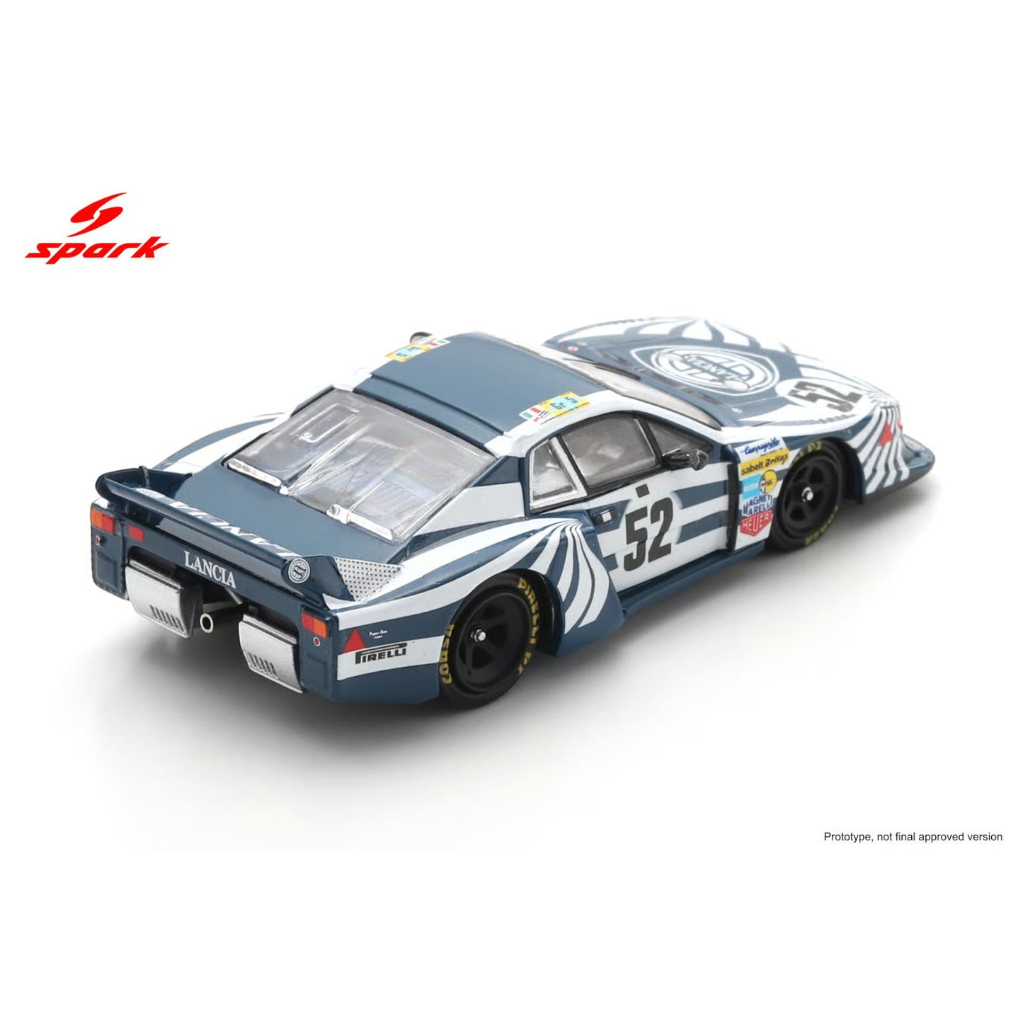 Spark 1:64 - Pre-Order - Lancia Beta Montecarlo Turbo No.52 Le Mans 24H 1980 G. Brancatelli - P.Ghinzani - M. Alen - 64S156
