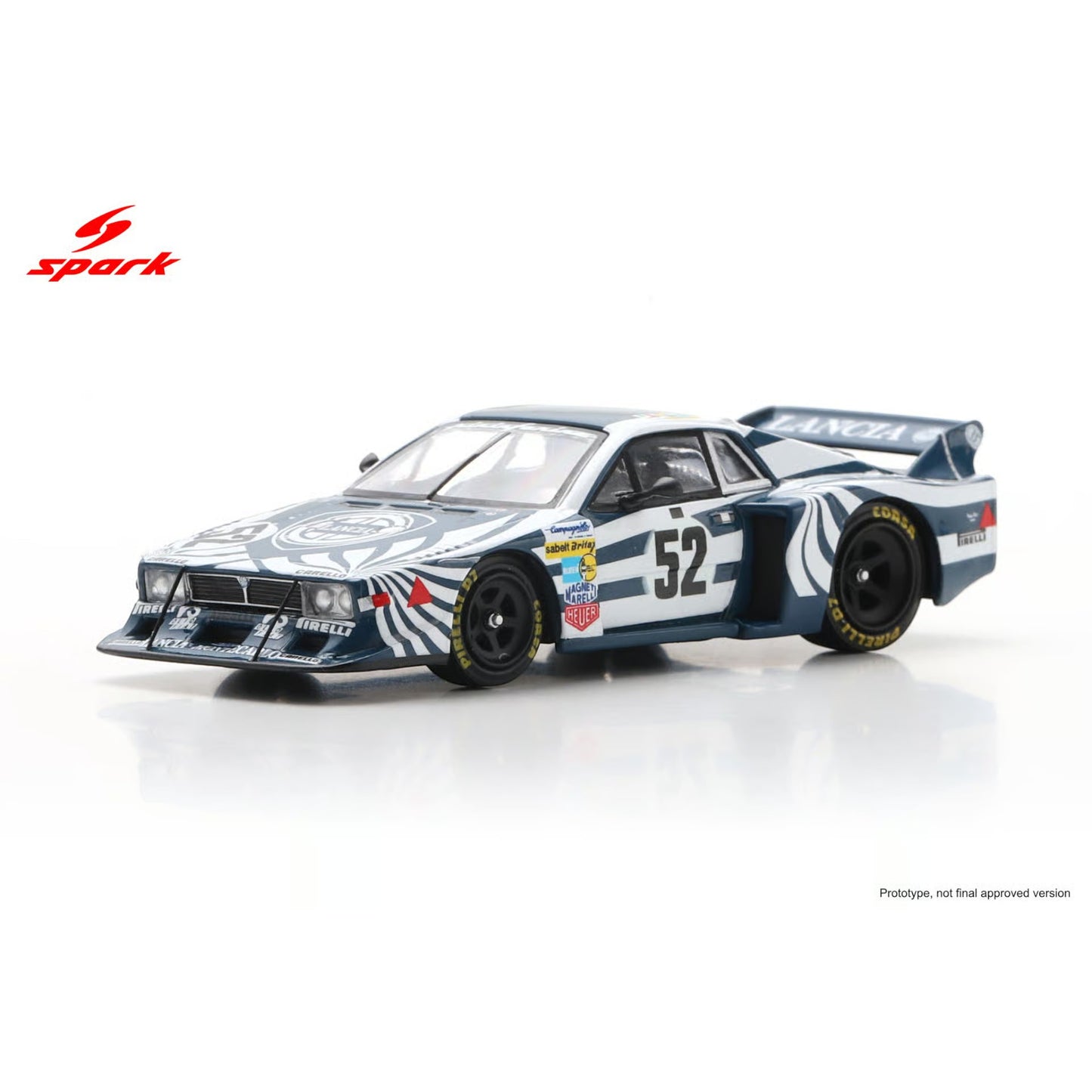 Spark 1:64 - Pre-Order - Lancia Beta Montecarlo Turbo No.52 Le Mans 24H 1980 G. Brancatelli - P.Ghinzani - M. Alen - 64S156