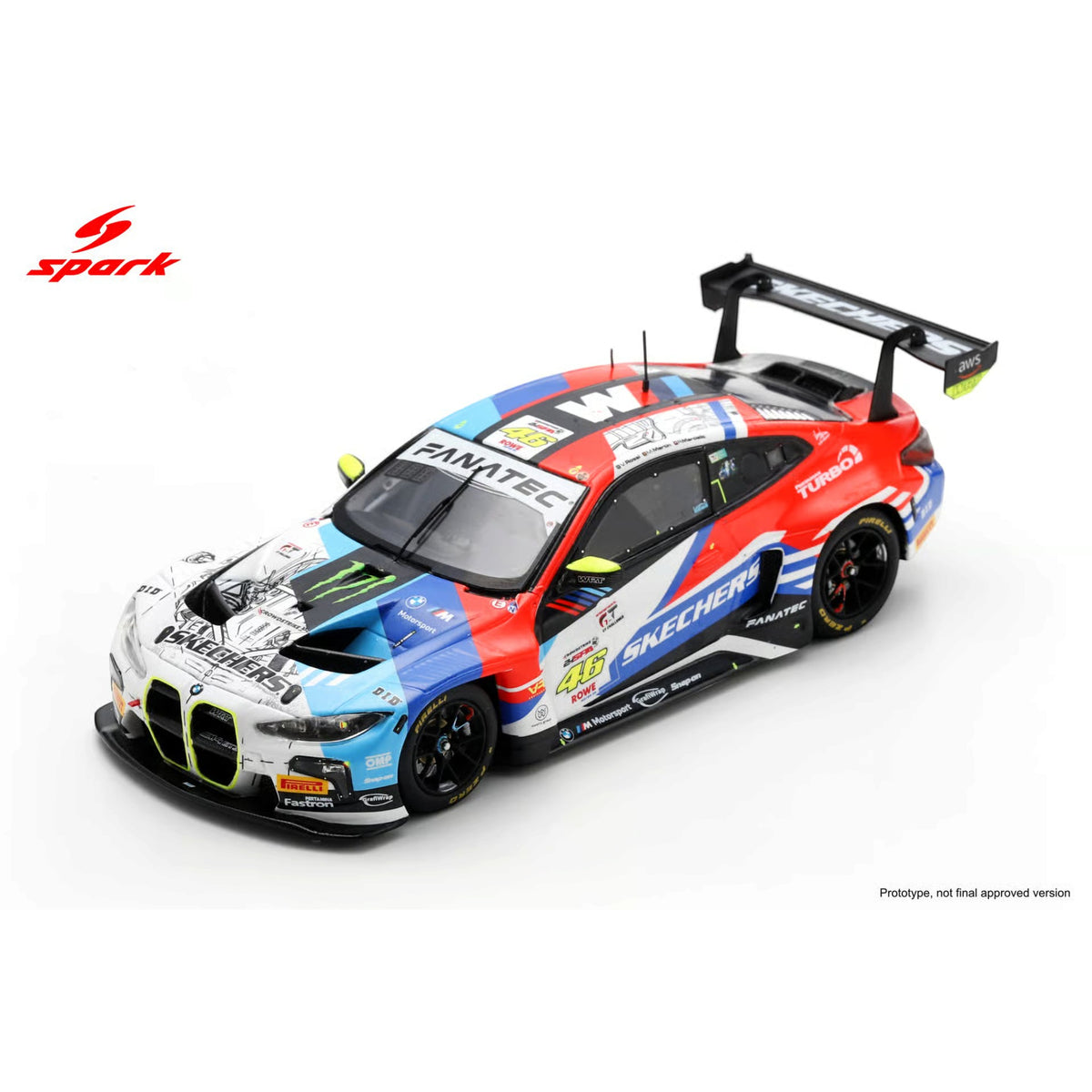 Spark 1:64 - Pre-Order - 64S269: Team WRT - BMW M4 GT3 No.46 24H Spa 2024 R. Marciello – M. Martin – V. Rossi