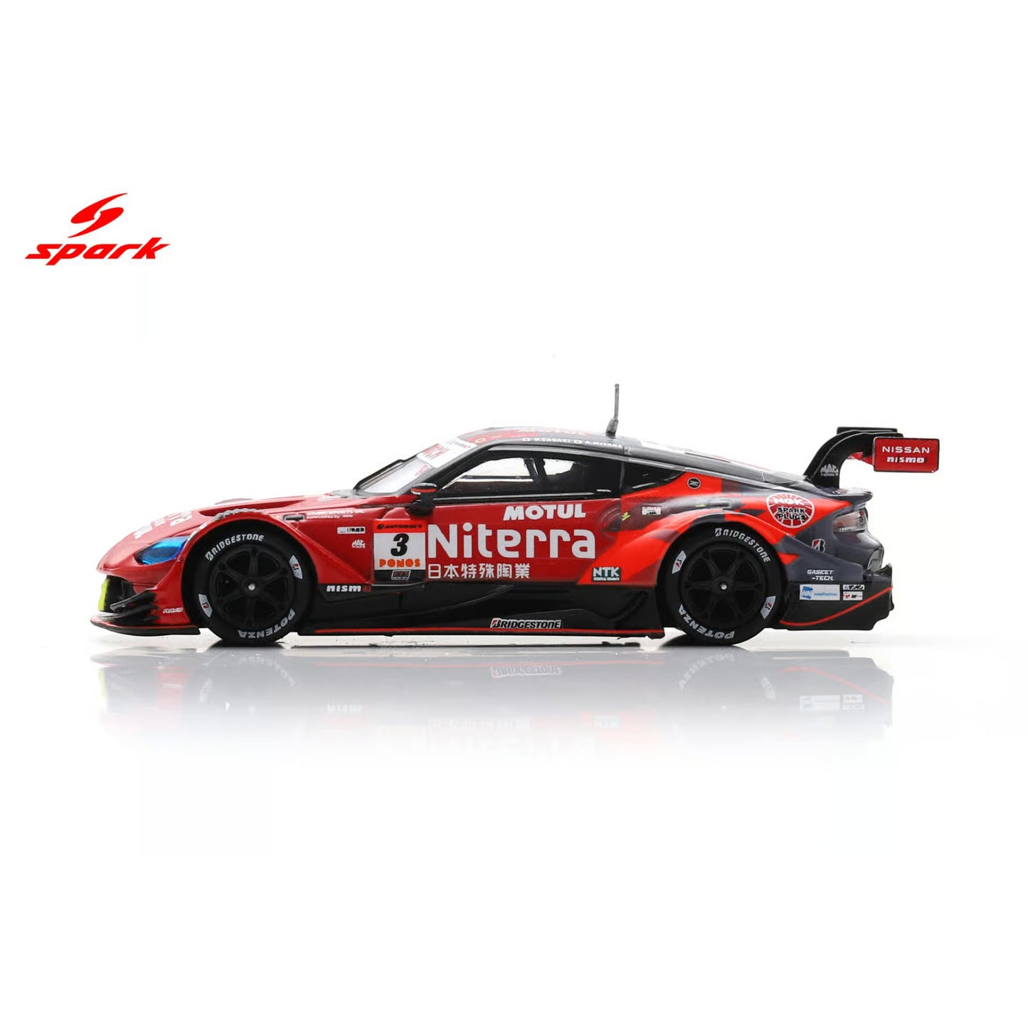 Spark 1:64 - Pre-Order - Niterra MOTUL Z NISMO NDDP No.3 GT500 SUPER GT 2025 D. Sasaki - A. Miyake - 64SGT25003