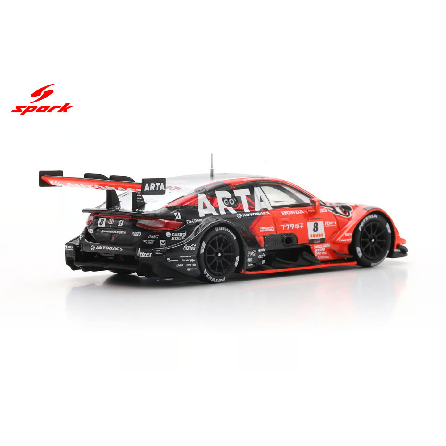 Spark 1:64 - Pre-Order - Honda Civic R-GT No.8 ARTA GT500 SUPER GT 2025 T. Nojiri - N. Matsushita - 64SGT25008
