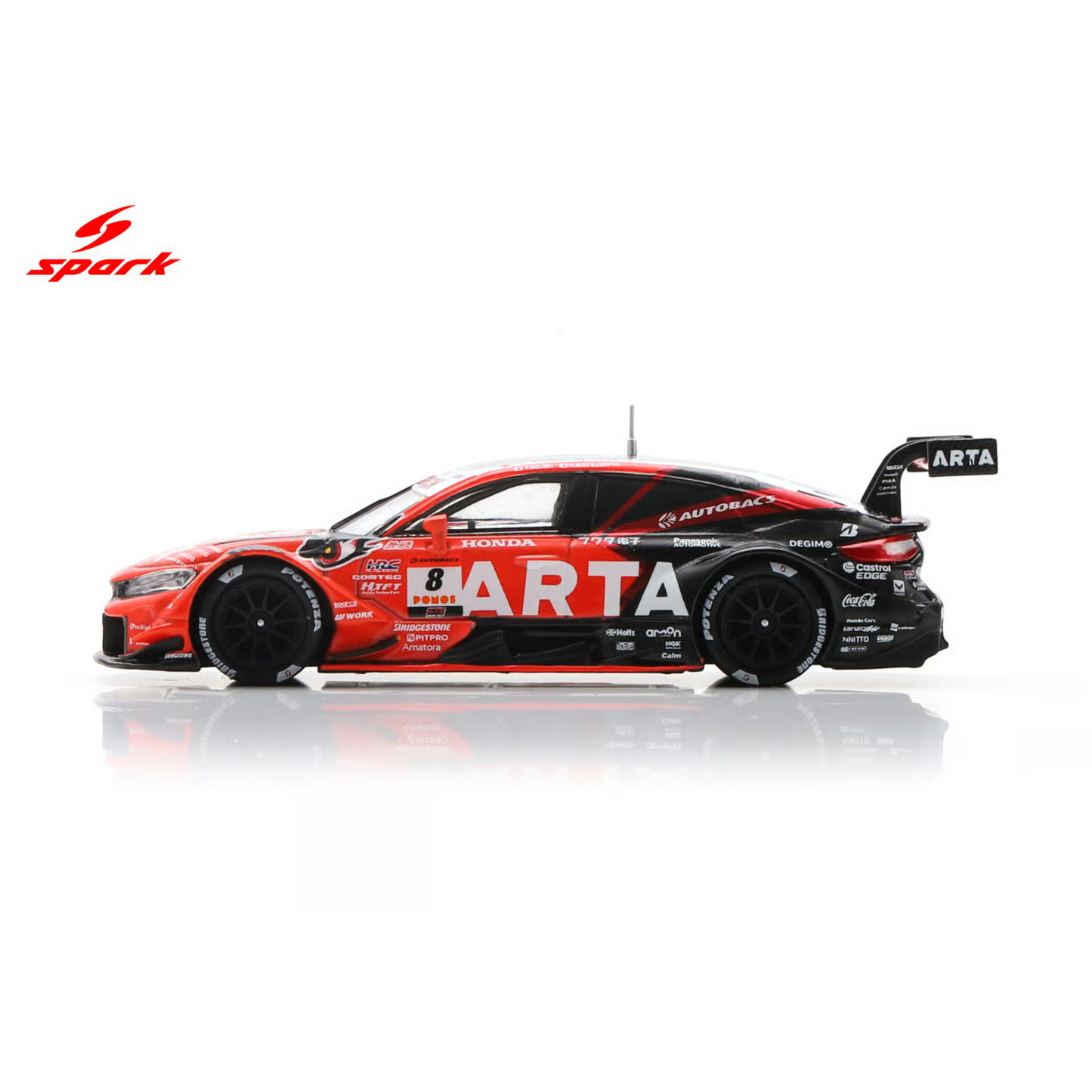 Spark 1:64 - Pre-Order - Honda Civic R-GT No.8 ARTA GT500 SUPER GT 2025 T. Nojiri - N. Matsushita - 64SGT25008