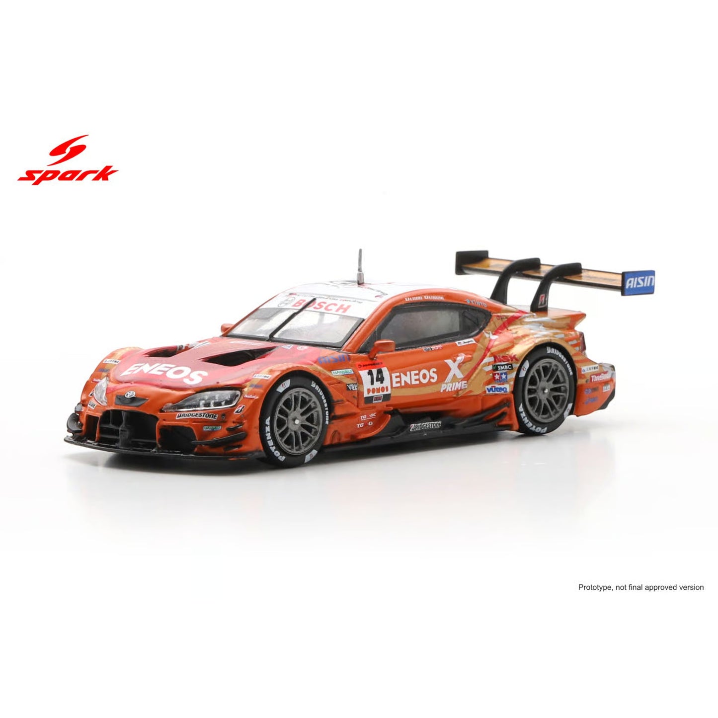 Spark 1:64 - Pre-Order - ENEOS X PRIME GR Supra TGR TEAM ENEOS ROOKIE No.14 GT500 SUPER GT 2025 K. Oshima - N. Fukuzumi - 64SGT25014