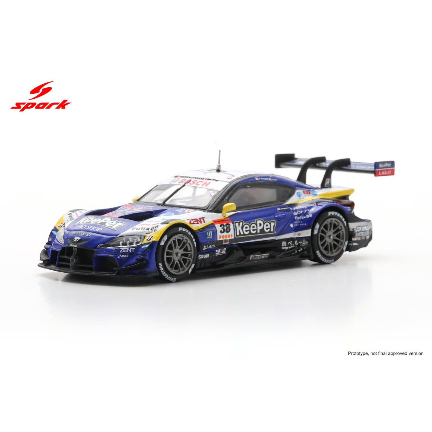 Spark 1:64 - Pre-Order - KeePer CERUMO GR Supra TGR TEAM KeePer CERUMO No.38 GT500 SUPER GT 2025 H. Ishiura - T. Oyu - 64SGT25038