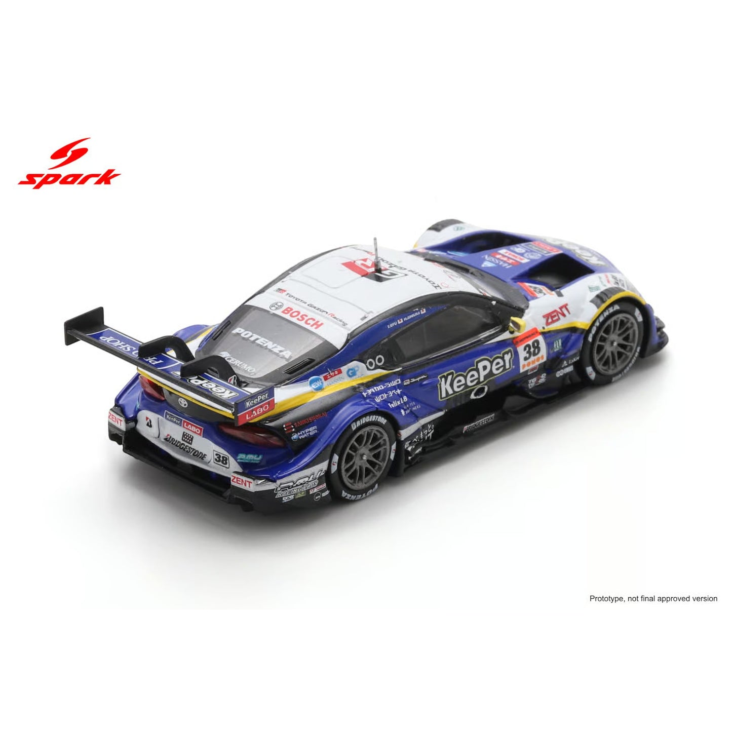 Spark 1:64 - Pre-Order - KeePer CERUMO GR Supra TGR TEAM KeePer CERUMO No.38 GT500 SUPER GT 2025 H. Ishiura - T. Oyu - 64SGT25038