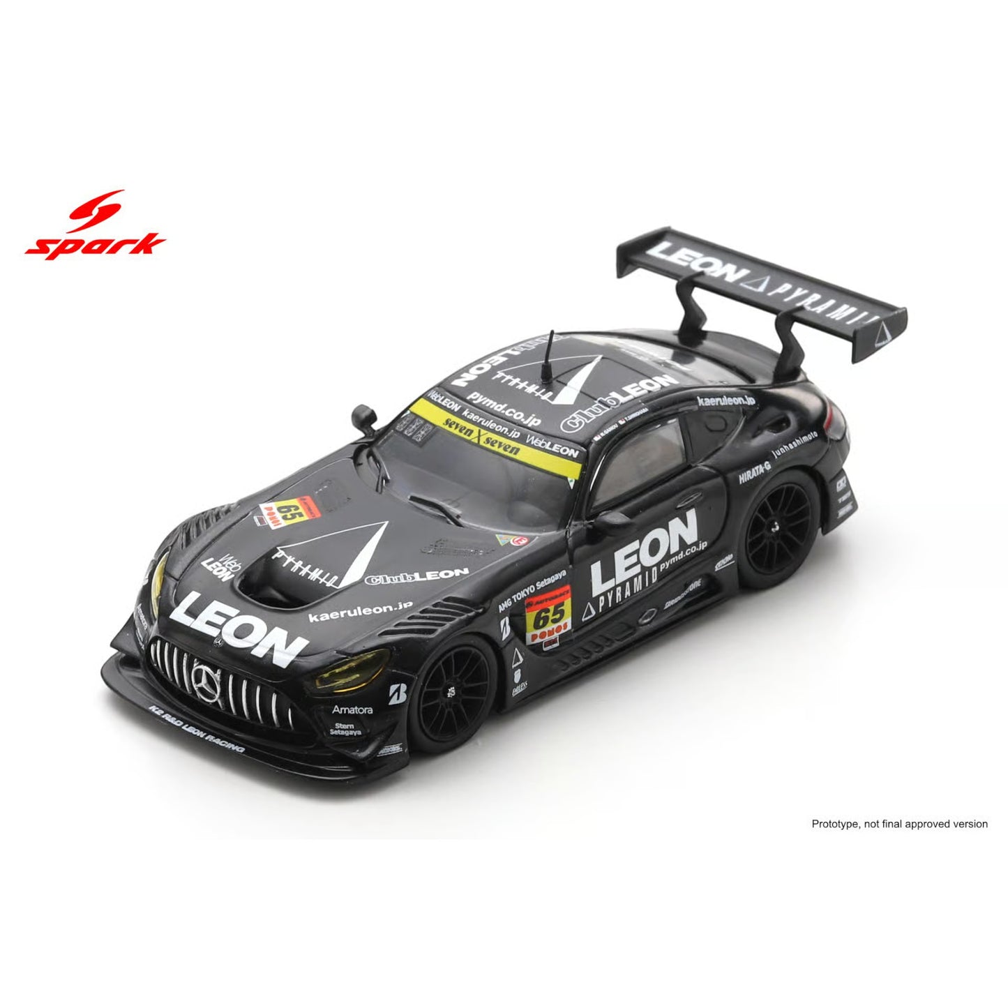 Spark 1:64 - Pre-Order - LEON PYRAMID AMG K2 R&D LEON RACING No.65 GT300 SUPER GT 2025 N. Gamou - T. Suganami - 64SGT25065