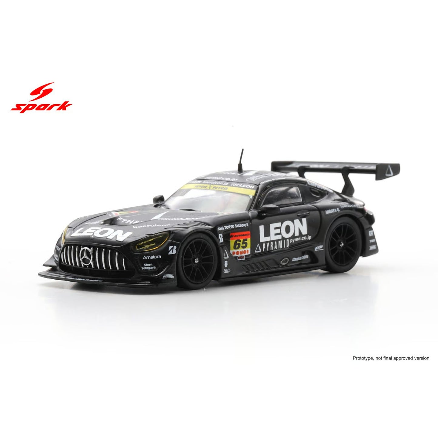 Spark 1:64 - Pre-Order - LEON PYRAMID AMG K2 R&D LEON RACING No.65 GT300 SUPER GT 2025 N. Gamou - T. Suganami - 64SGT25065