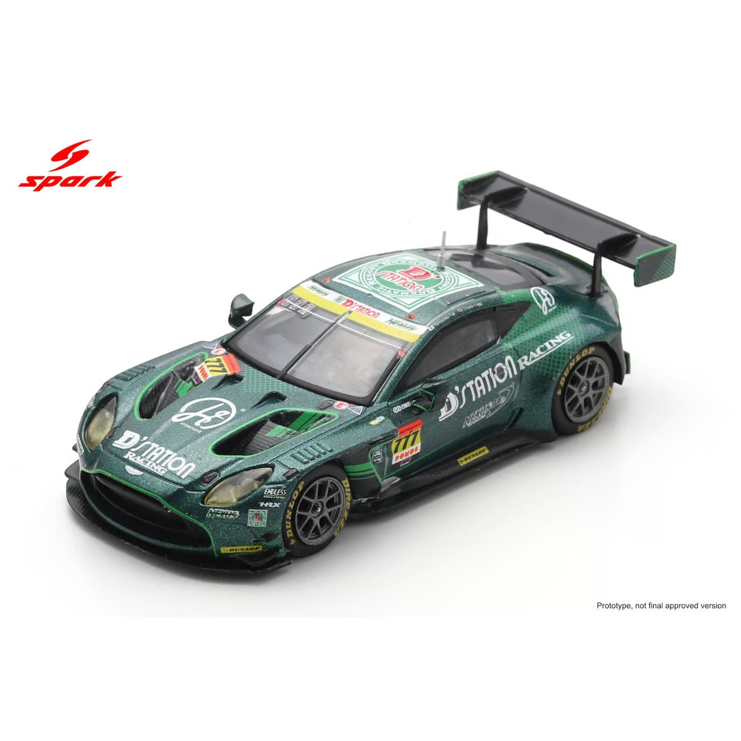 Spark 1:64 - Pre-Order - D'station Vantage GT3 D'station Racing No.777 GT300 SUPER GT 2025 T. Fujii - C. Fagg - 64SGT25777