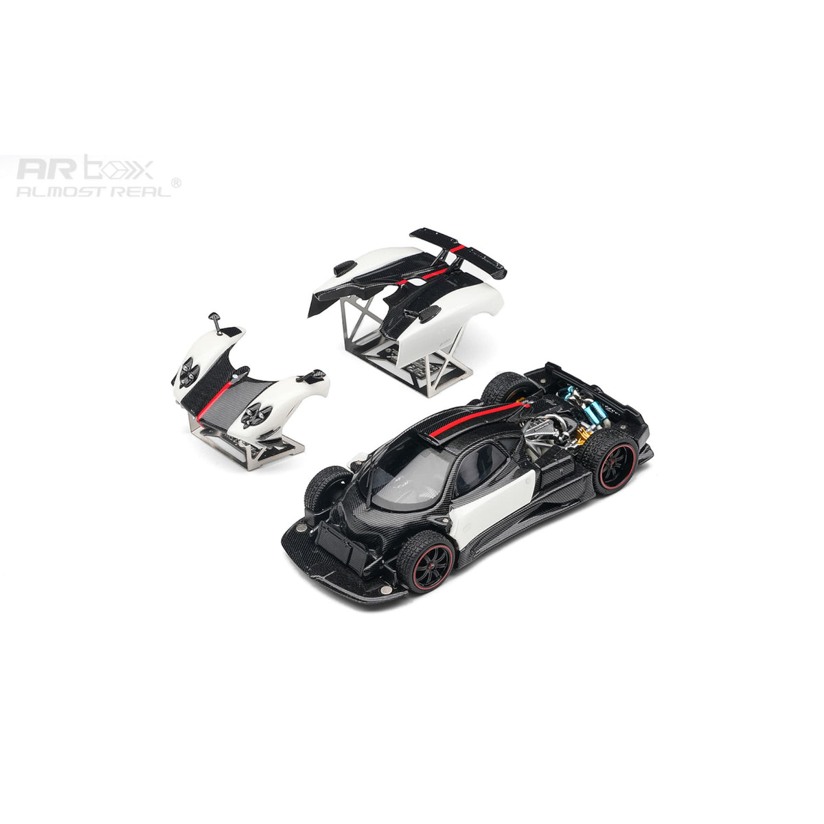 ARBox Almost Real - Pre-Order - Pagani Zonda Cinque Coupe - 2009 - Bianco Benny - 650601001