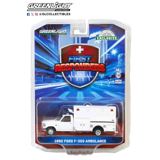 Greenlight - 1992 Ford F-350 Abulance - First Responders - Hobby Exclusive - 67061