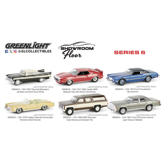 Greenlight - Showroom Floor Series 6 - 68060 - 6x Modelle