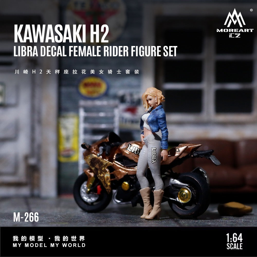 MoreArt - Pre-Order - Kawasaki H2 - with Libra Female Figur - MO222266