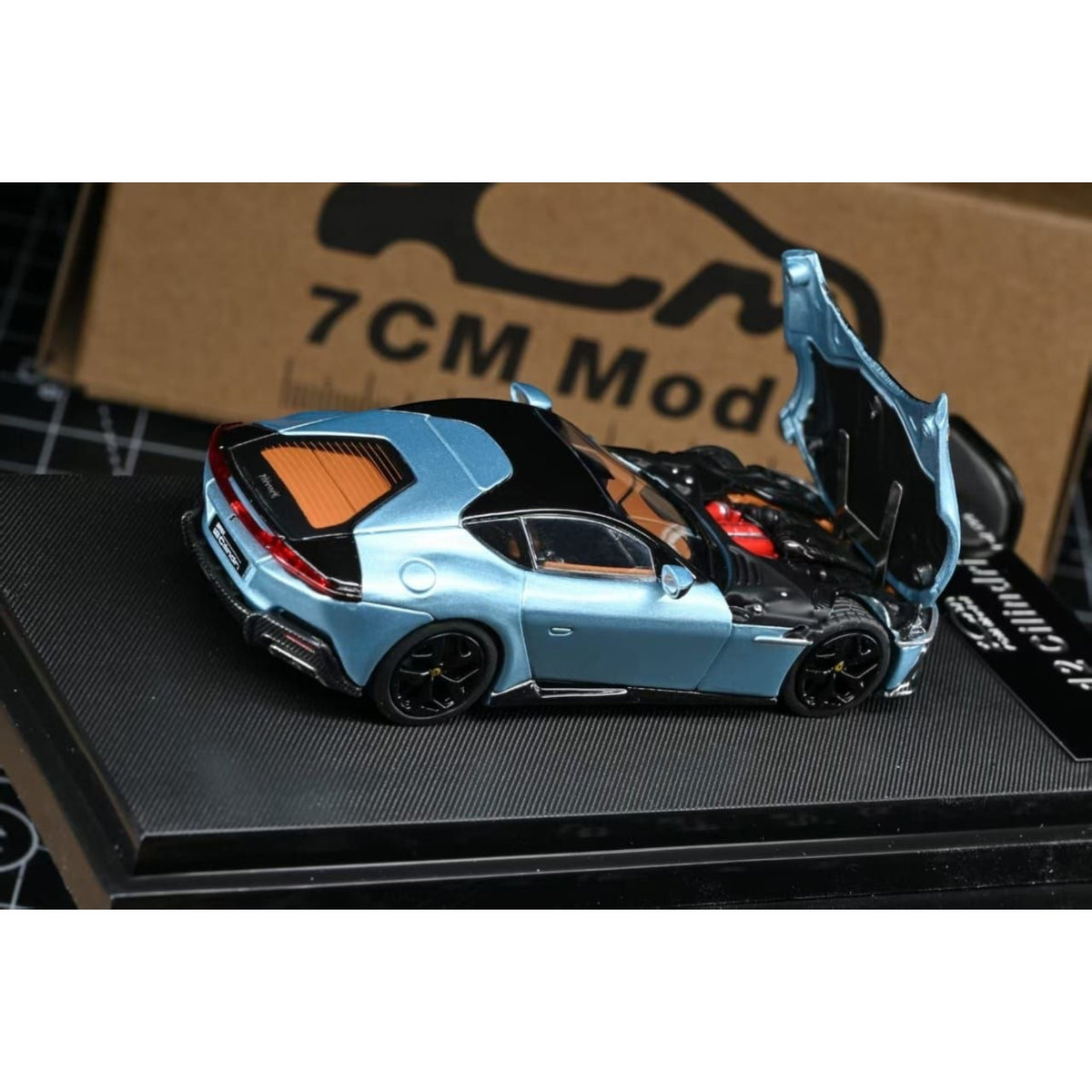 7cm Models - 12 Cilindri Coupe,Azzurro California Blue - 7CM64-CIL-ACB