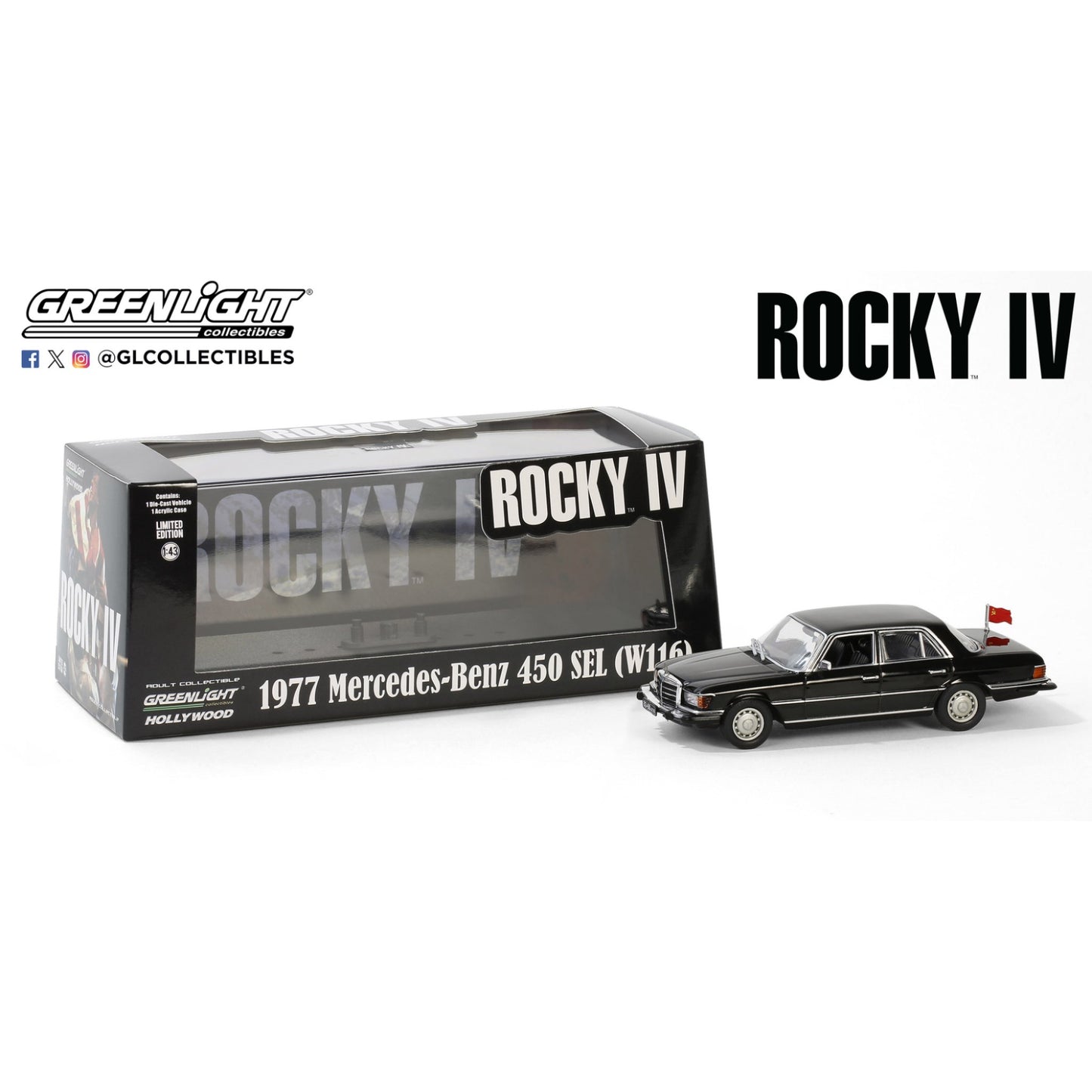 Greenlight - 1977 Mercedes-Benz 450 SEL (W116) - Rocky VI - 86640 - 1:43 - Hollywood