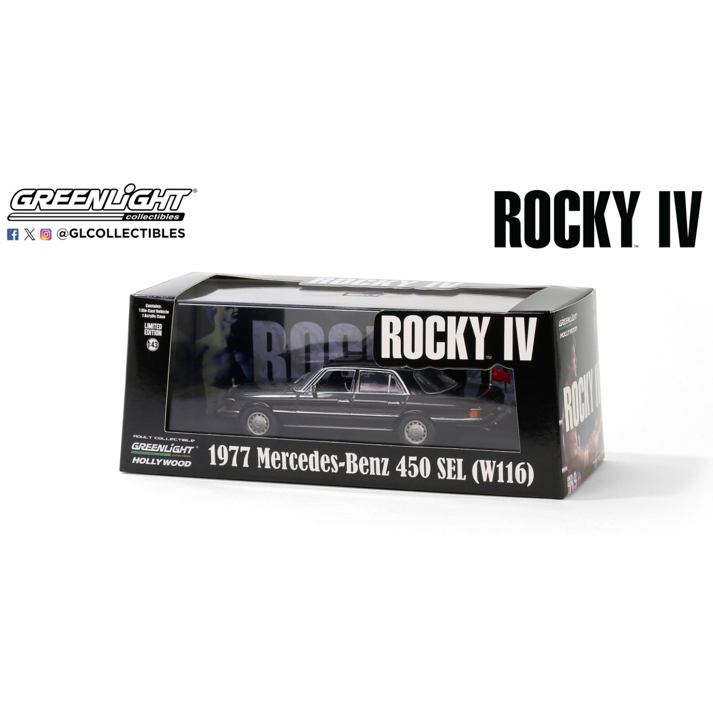 Greenlight - 1977 Mercedes-Benz 450 SEL (W116) - Rocky VI - 86640 - 1:43 - Hollywood