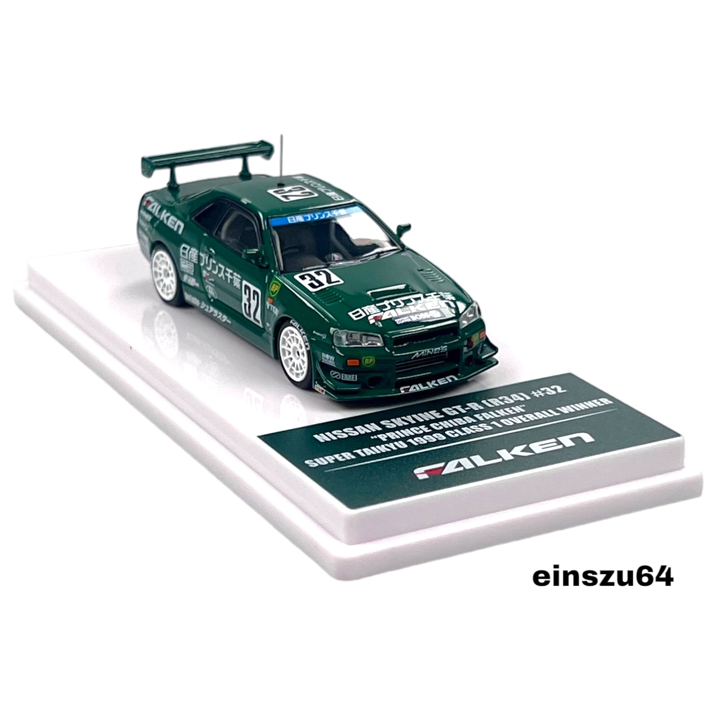 INNO64 - Nissan Skyline GT-R (R34) #32 *Prince Chiba Falken* - 1:64 - IN64-R34-PCFAL