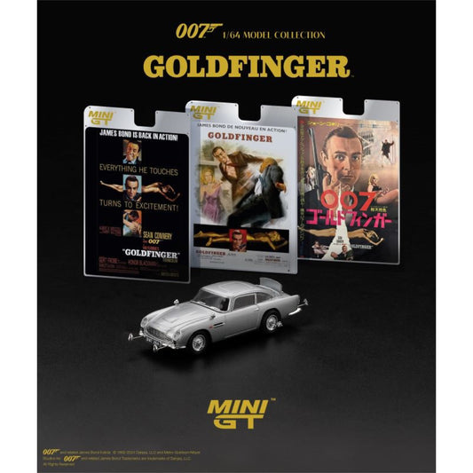 Mini GT - Pre-Order ASTON MARTIN DB5 GOLDFINGER ENGLISH BLISTER - MGT900 (RHD) - 1:64