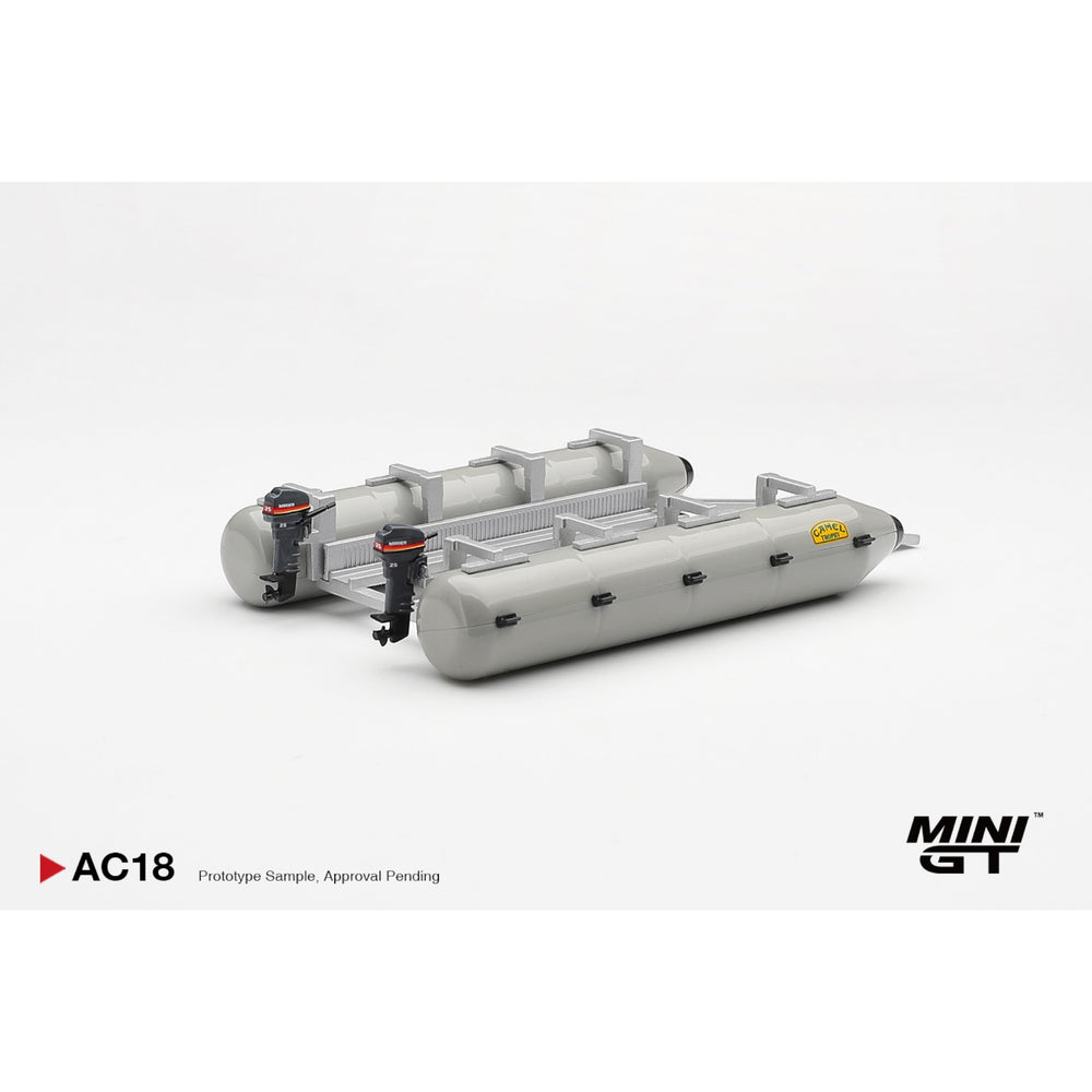 Mini GT - Pre-Order - Camel Trophy Pontoon Raft - MGTAC18