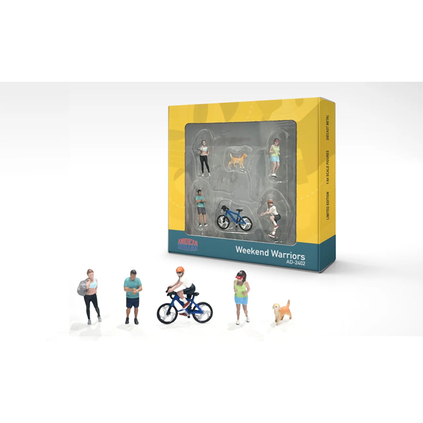 American Diorama  - Weekend Warriors, Figuren-Set - AD-2402