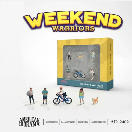 American Diorama  - Weekend Warriors, Figuren-Set - AD-2402