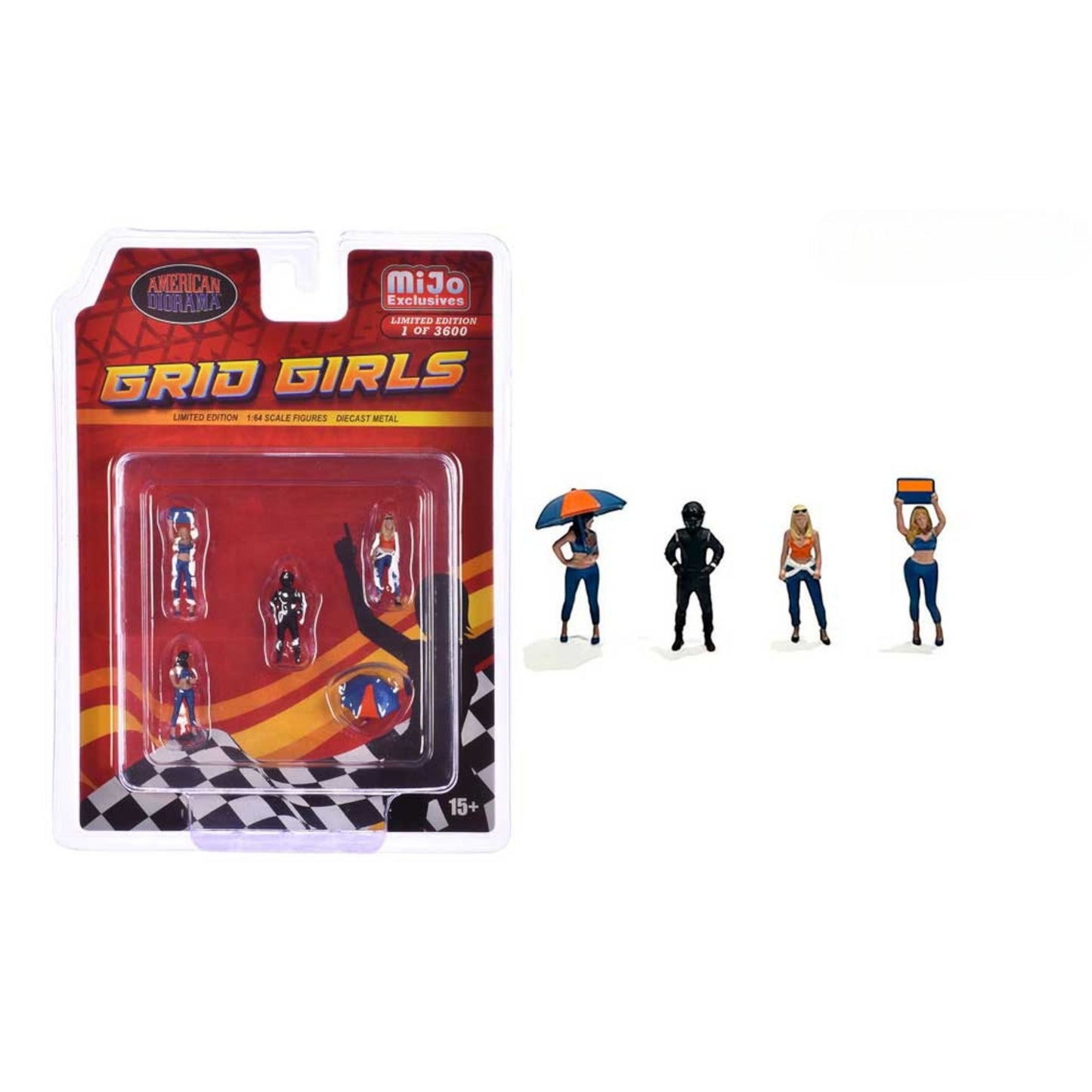 American Diorama - Grid Girls, Diecast Figure's - AD-2406-MJ