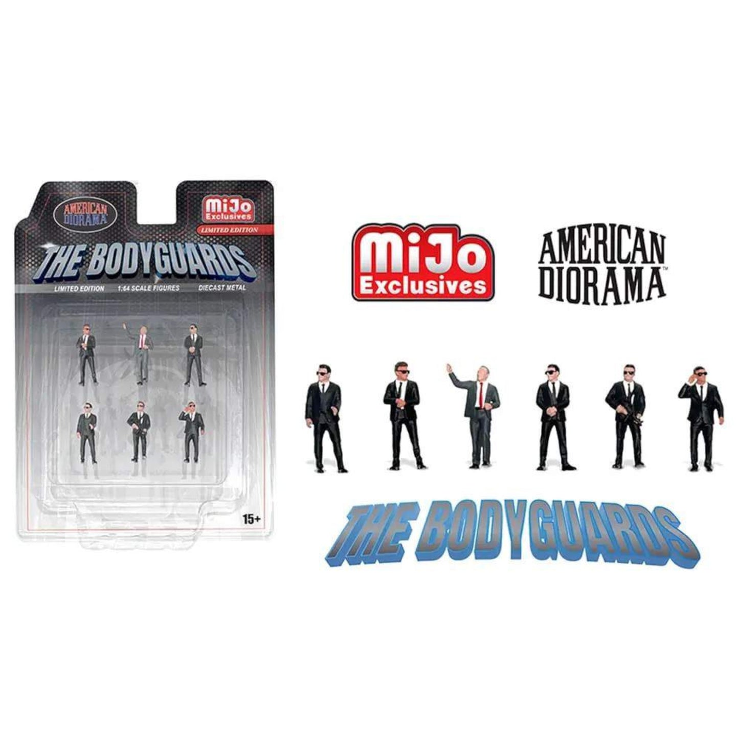 American Diorama - Pre-Order - The Bodyguards, Diecast Figure's - AD-2421-MJ