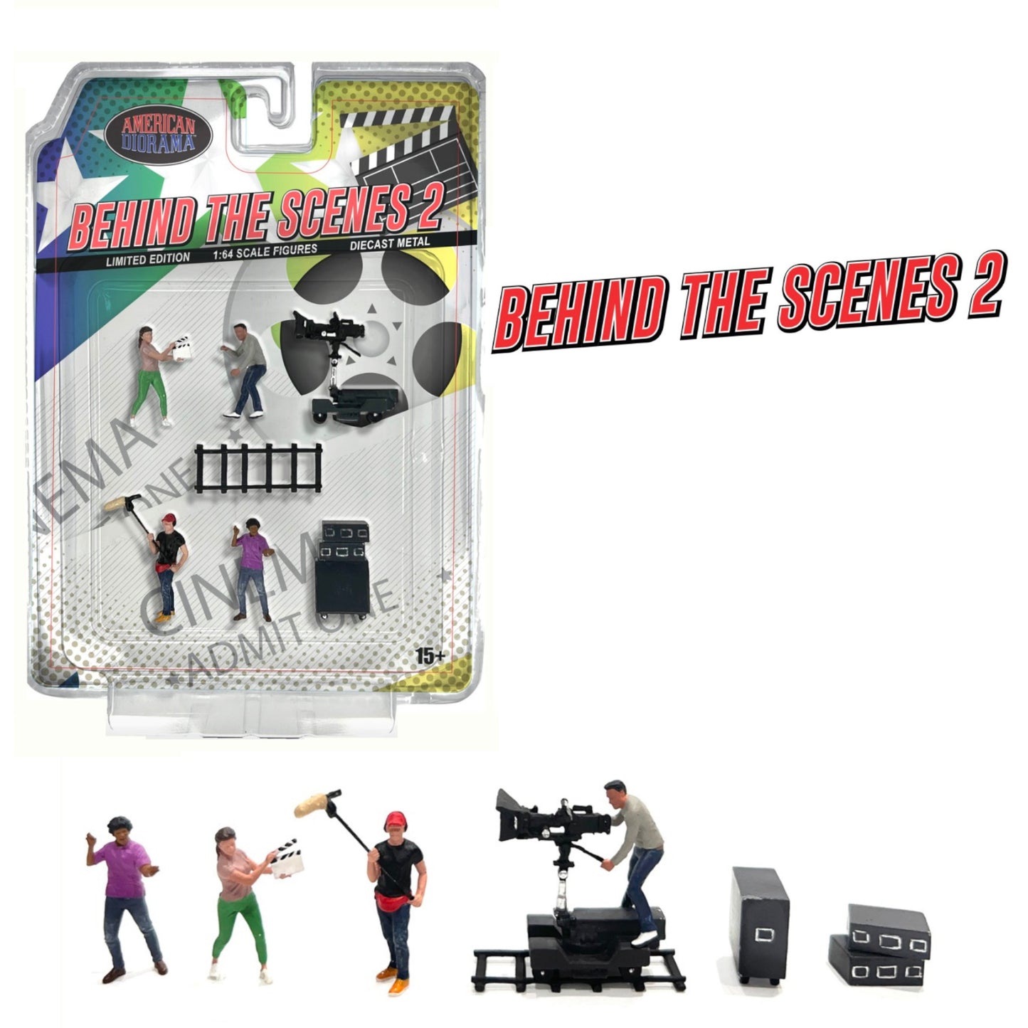 American Diorama  - Behind the Scenes - Figuren Set - AD-2428